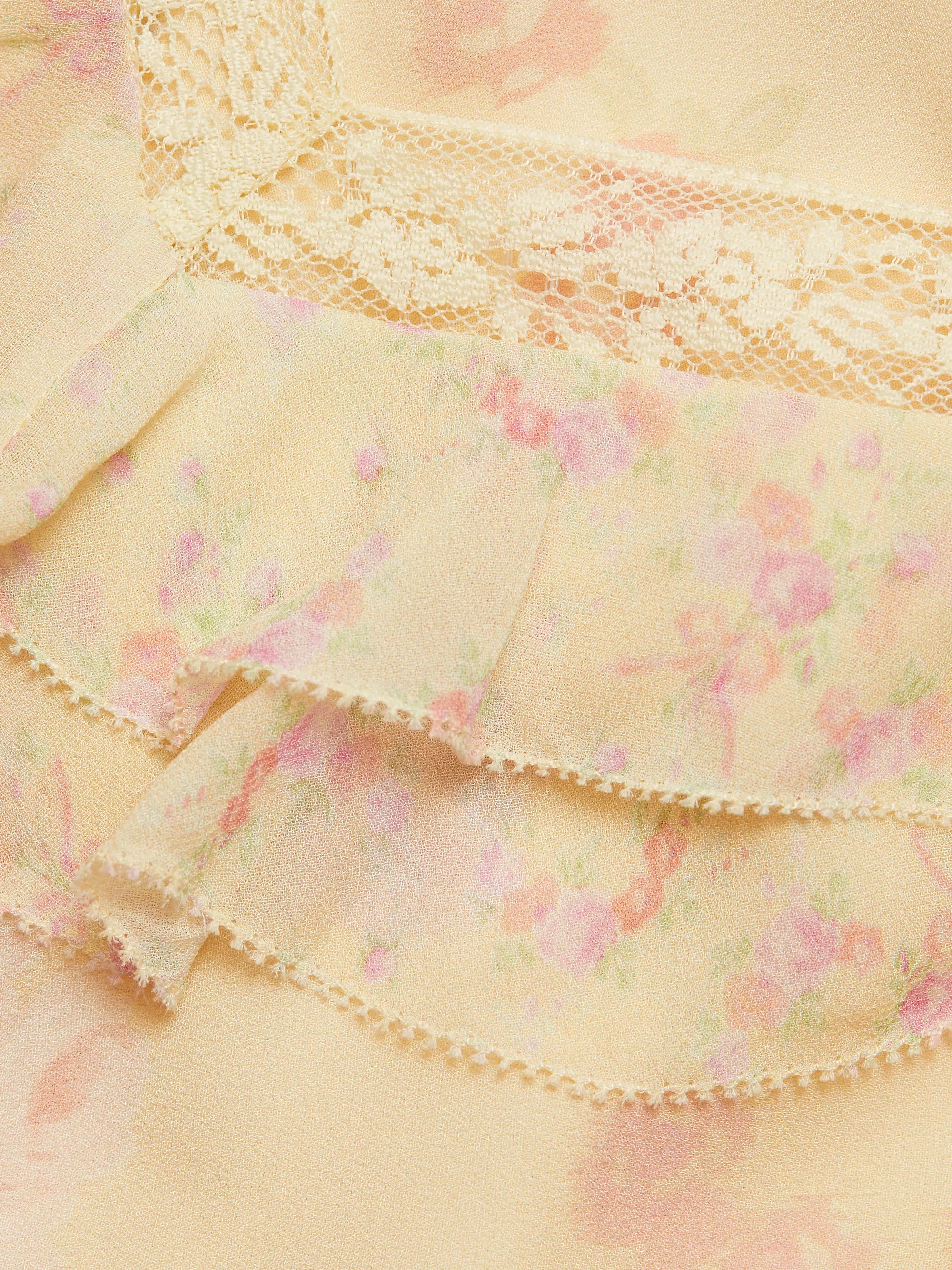 Radiance Floral Ruffle Maxi Dress - ONFEMME By Lindsey's Kloset