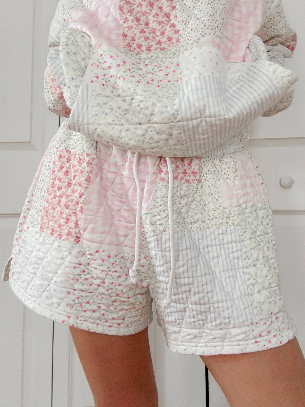 Quilted Pastel Lounge Shorts - ONFEMME By Lindsey's Kloset