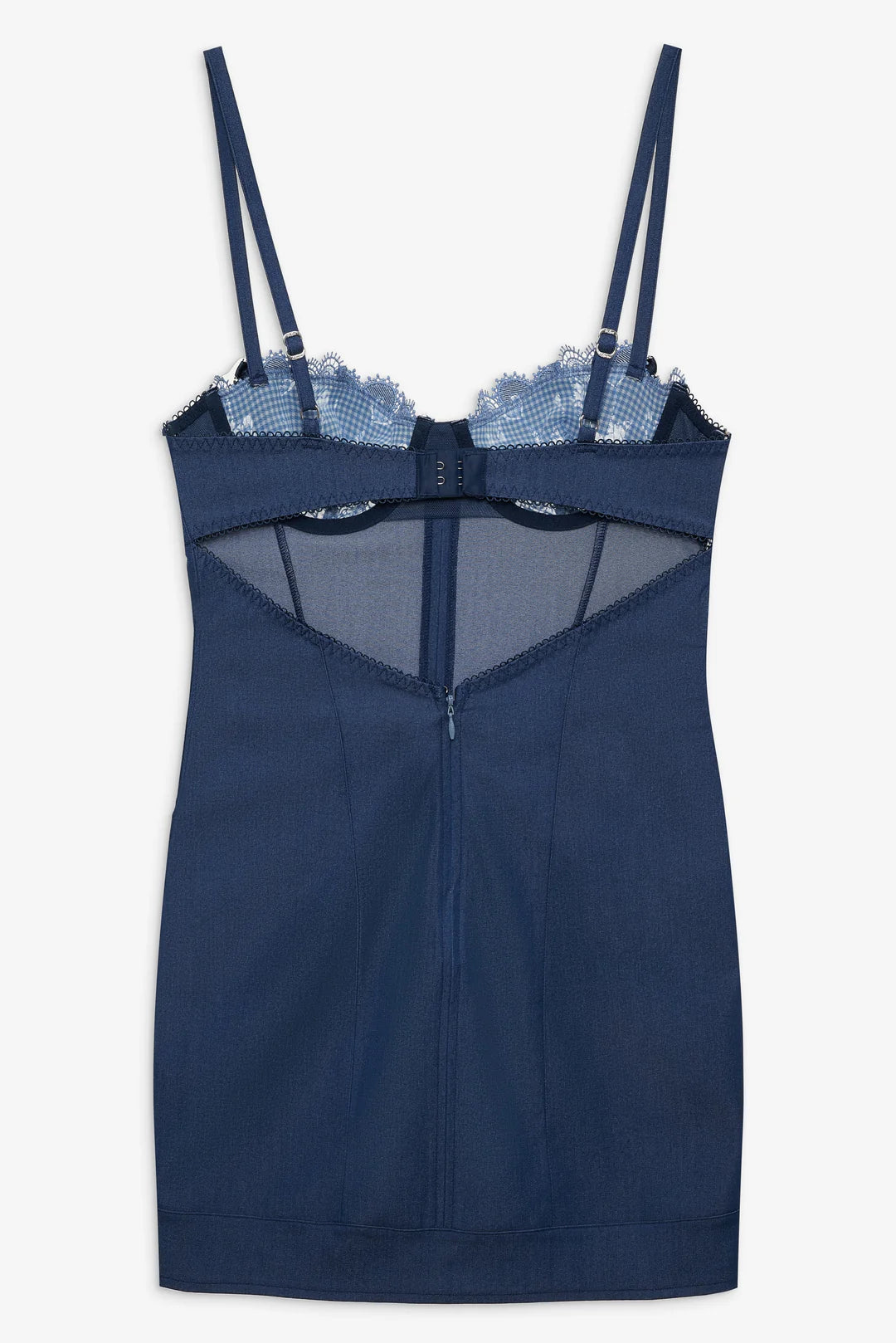 Denim Hearts Slip Dress - ONFEMME By Lindsey's Kloset
