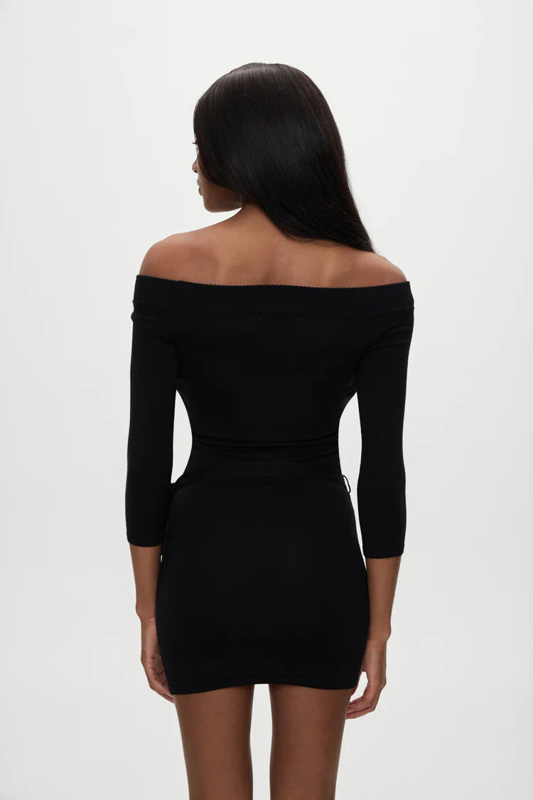 x BELLA HADID Saloon Knit Mini Dress - ONFEMME By Lindsey's Kloset