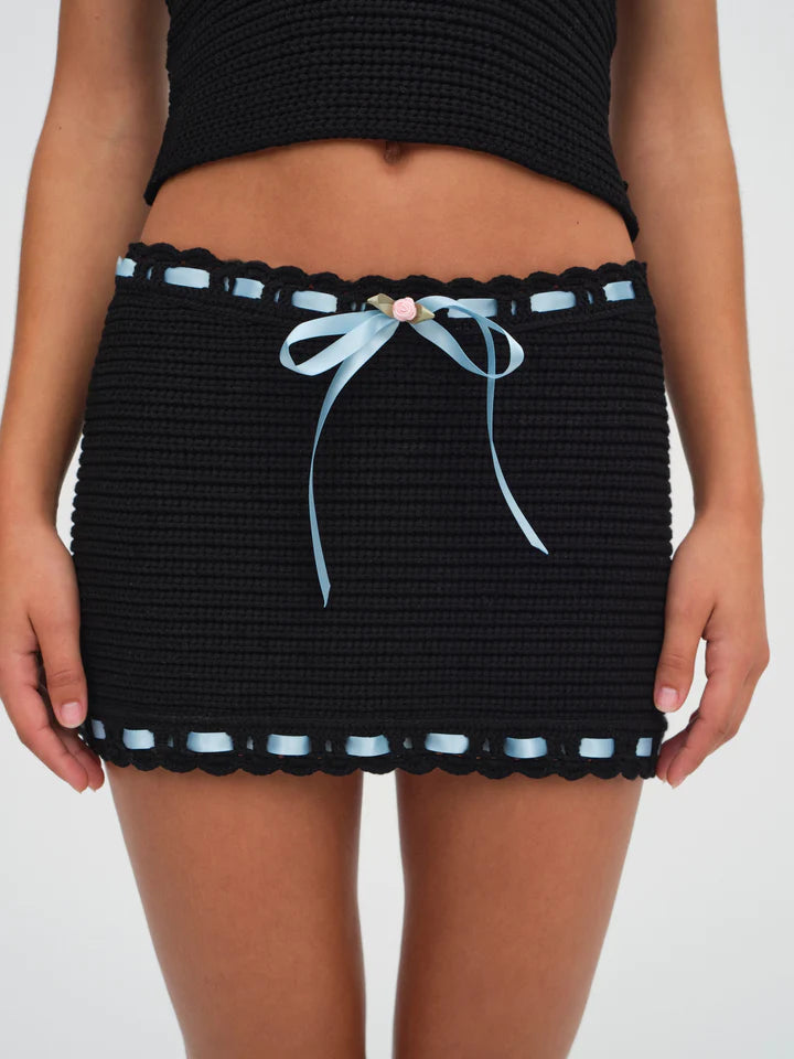 Kelsey Crochet Mini Skirt - ONFEMME By Lindsey's Kloset