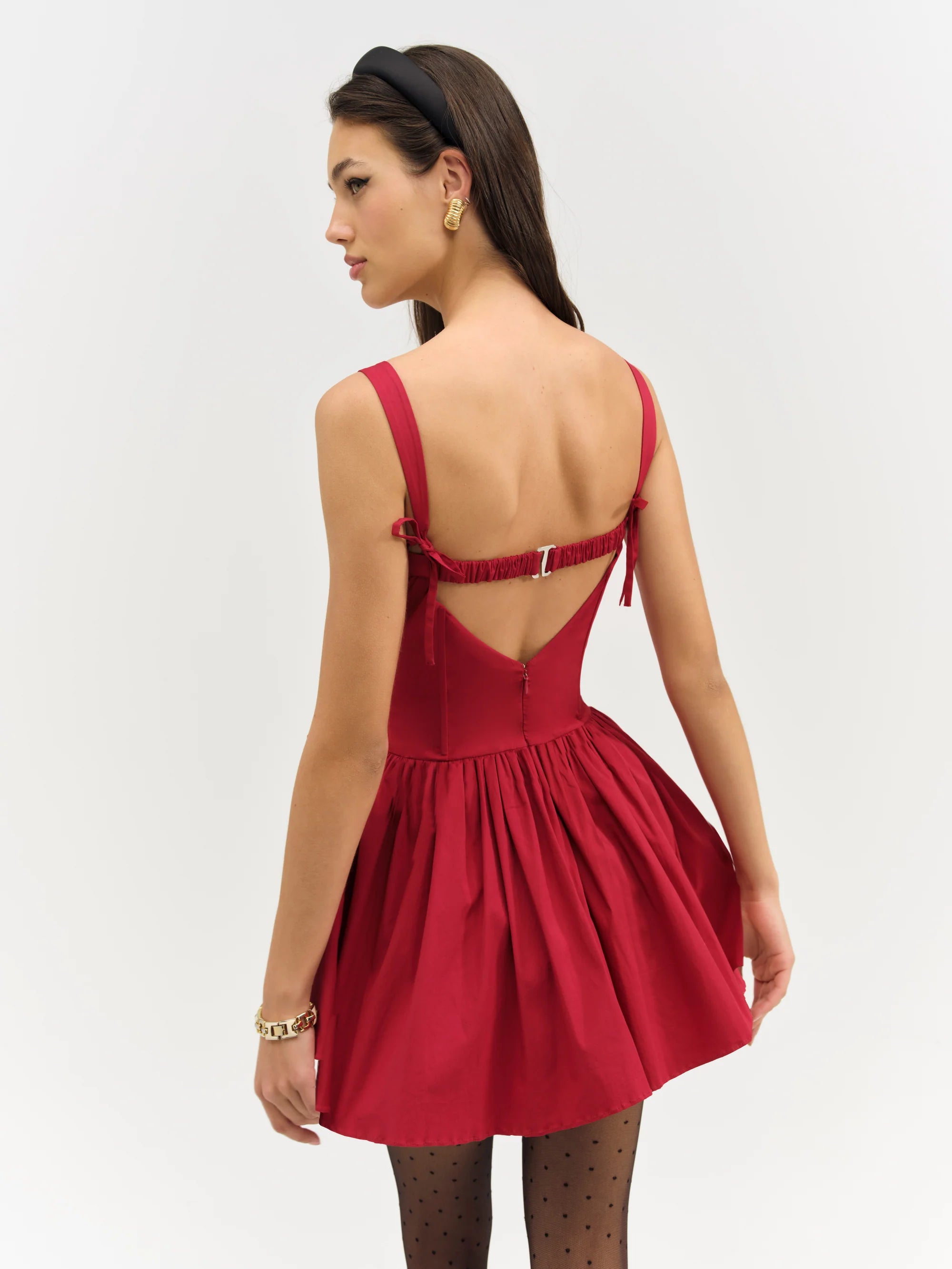 Helena Poplin Scarf Mini Dress - ONFEMME By Lindsey's Kloset