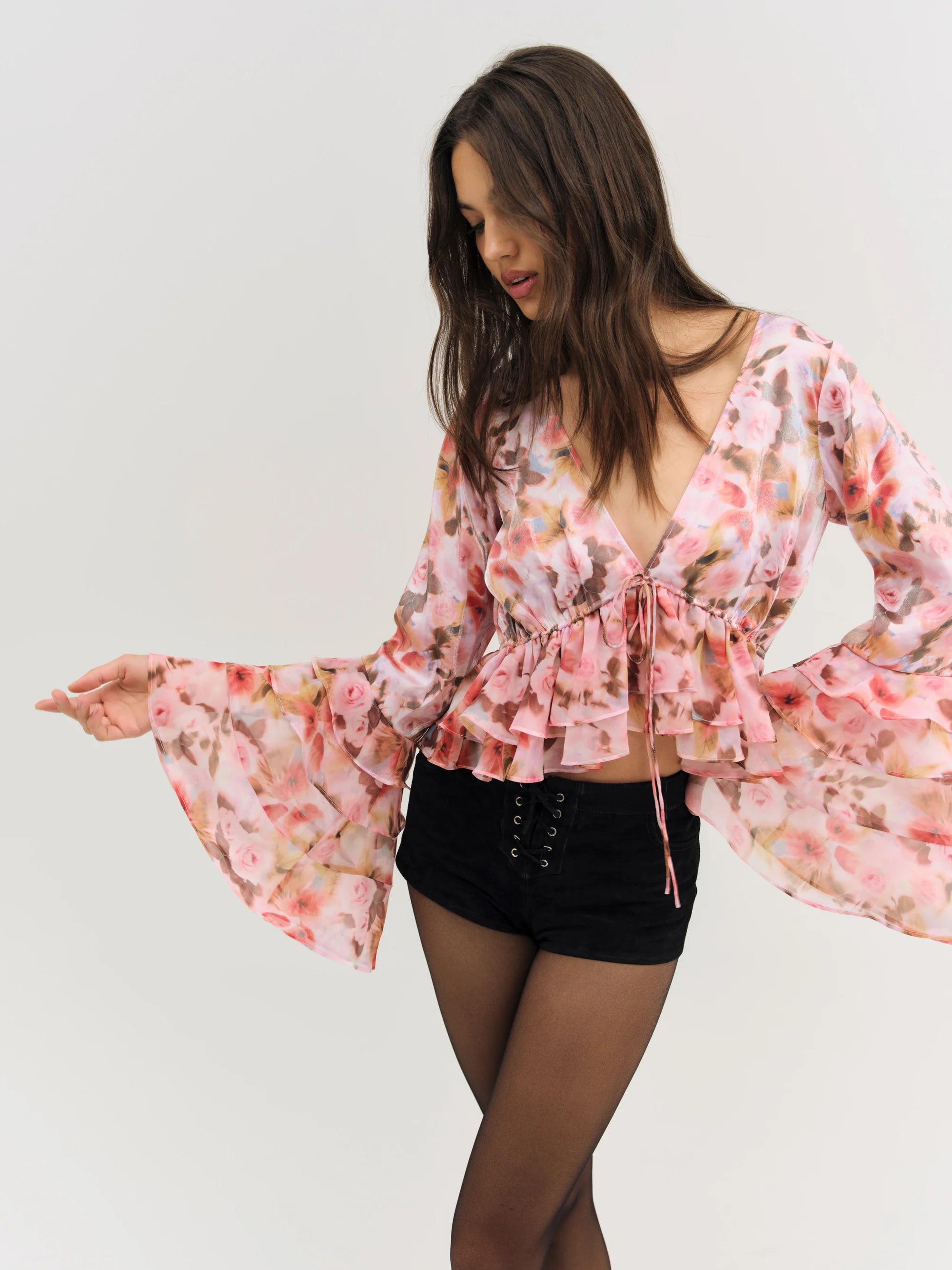 Fallen Floral Top - ONFEMME By Lindsey's Kloset