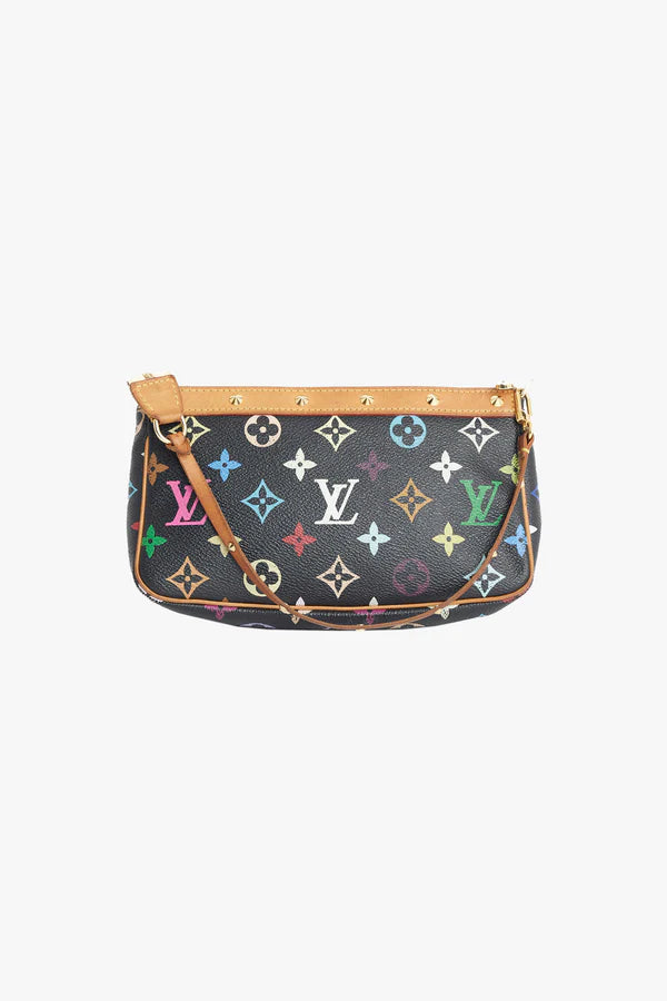 Louis Vuitton x Takashi Murakami 2003 Colored Monogram Pochette Bag