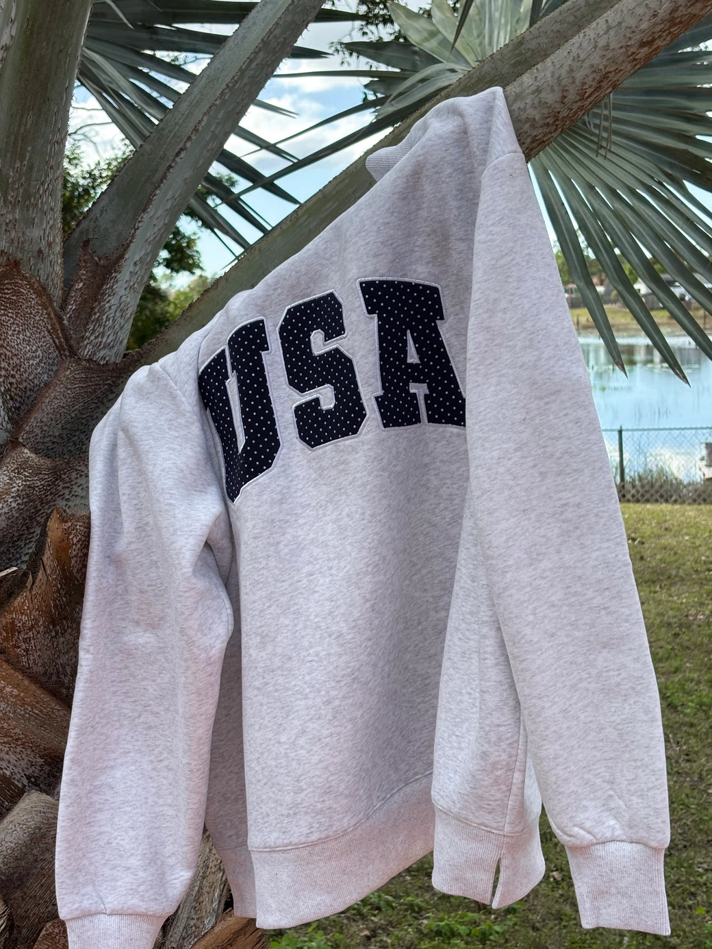 USA Oversized Mockneck - ONFEMME By Lindsey's Kloset