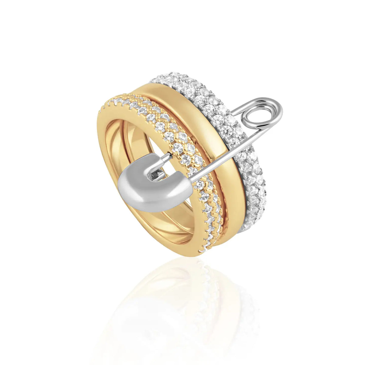 Ella Stacked Ring - ONFEMME By Lindsey's Kloset