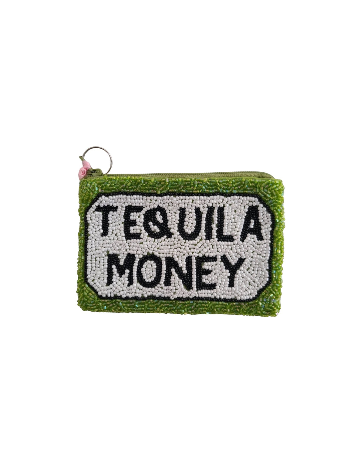 Tequila $ Beaded Coin Purse - ONFEMME By Lindsey's Kloset