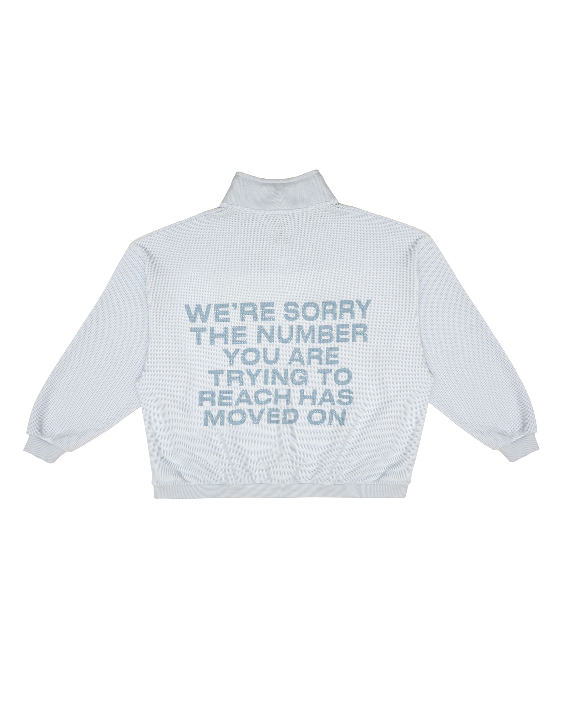 BLUE 1-800 REUNION HENLEY CREWNECK - ONFEMME By Lindsey's Kloset