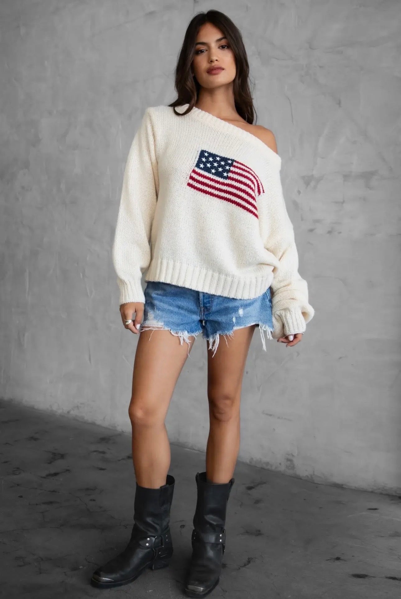 American Dream Sweater - ONFEMME By Lindsey's Kloset