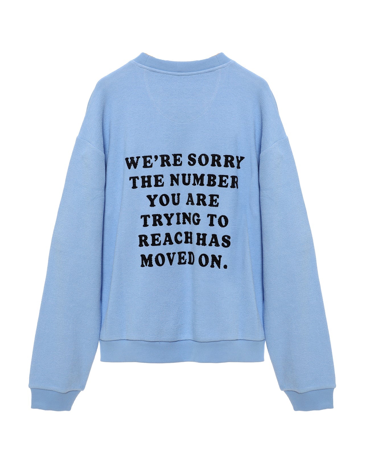 Blue 1-800 Revamped Kara Crewneck - ONFEMME By Lindsey's Kloset