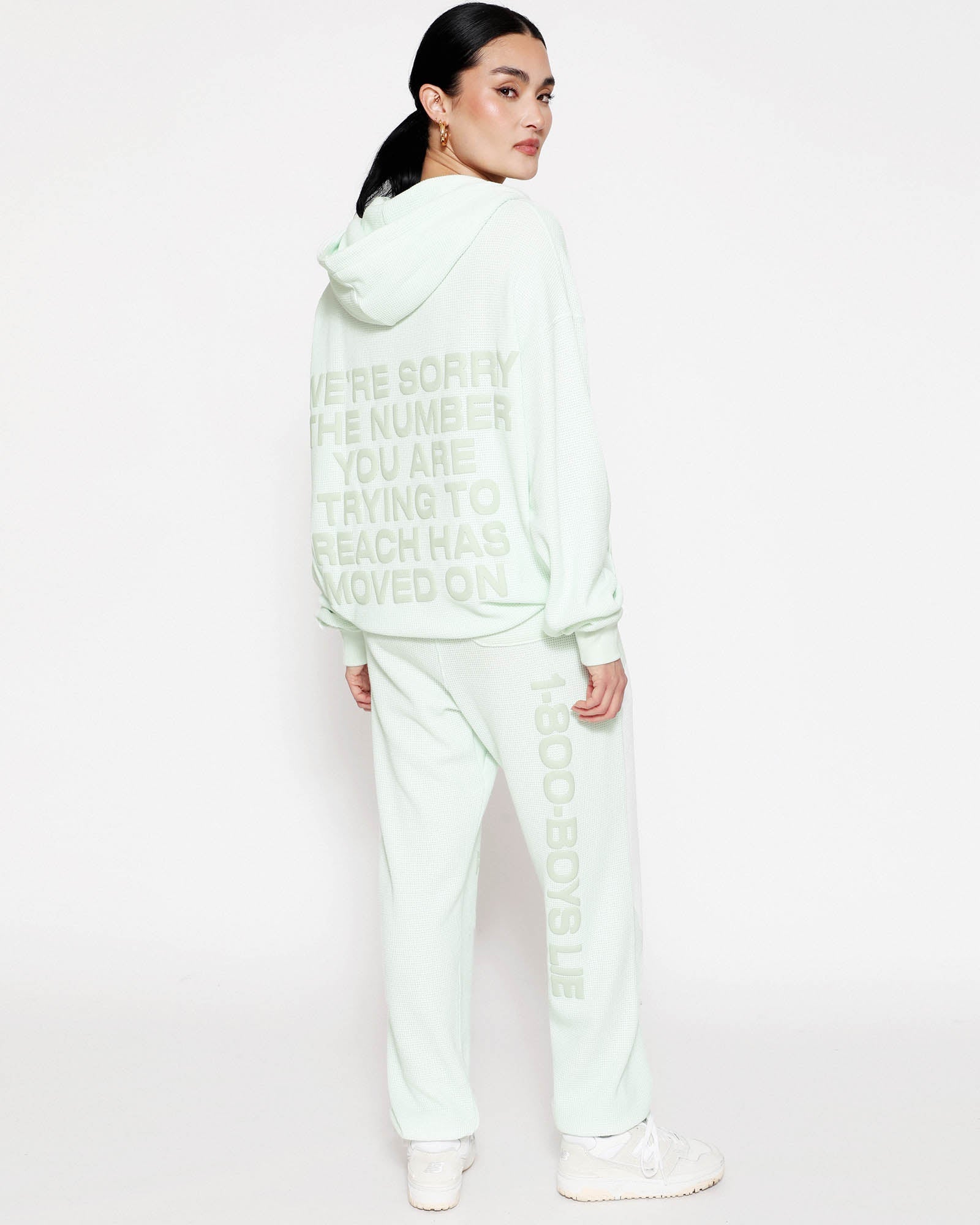 GREEN 1-800 REUNION HOODIE - ONFEMME By Lindsey's Kloset