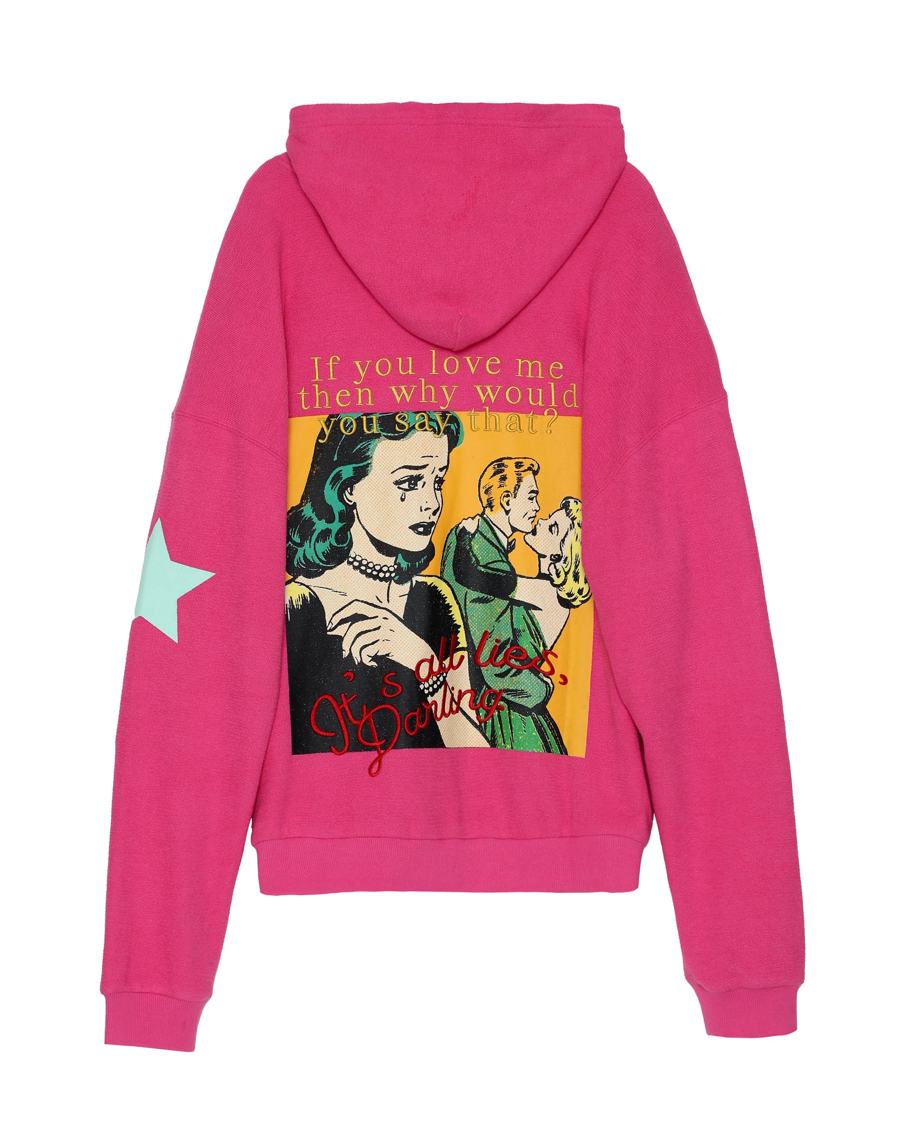 Pink Don't Say It Darling Harley Zip-Up Hoodie - ONFEMME By Lindsey's Kloset