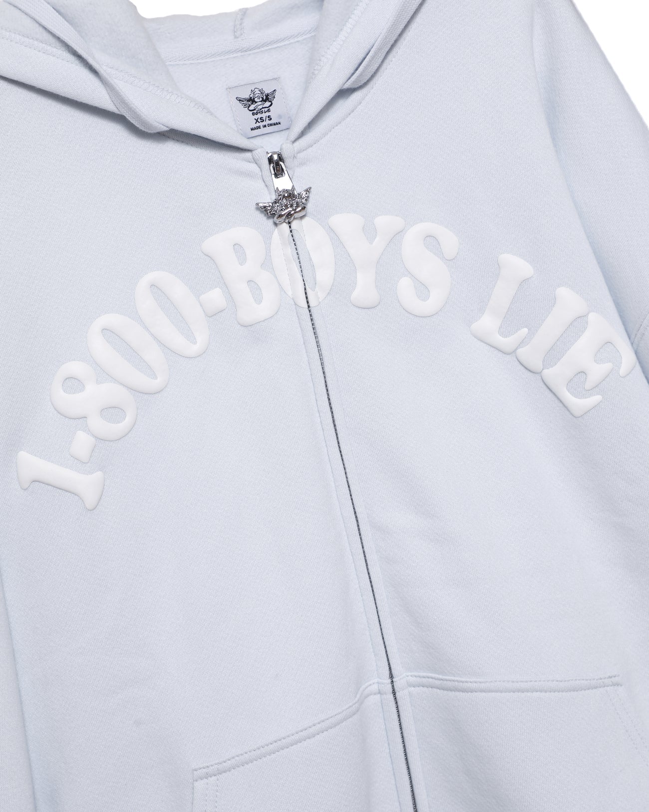 Blue 1-800 Harley Zip Hoodie
