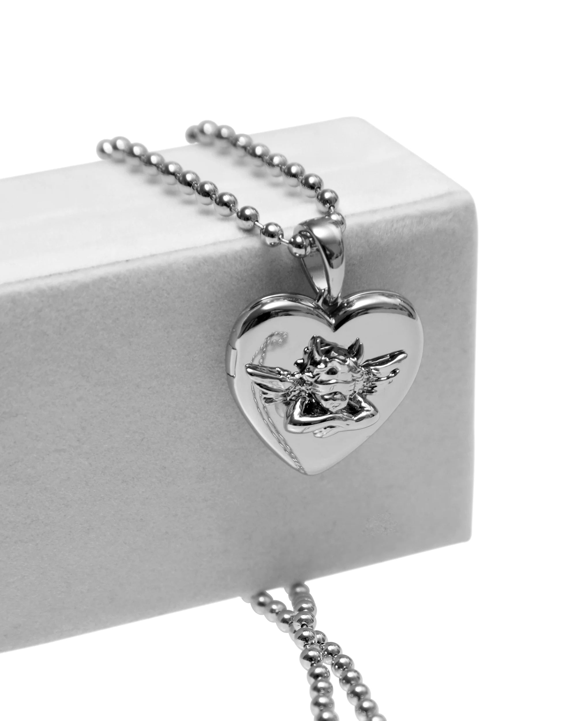 Boys Lie Rhodium Locket - ONFEMME By Lindsey's Kloset