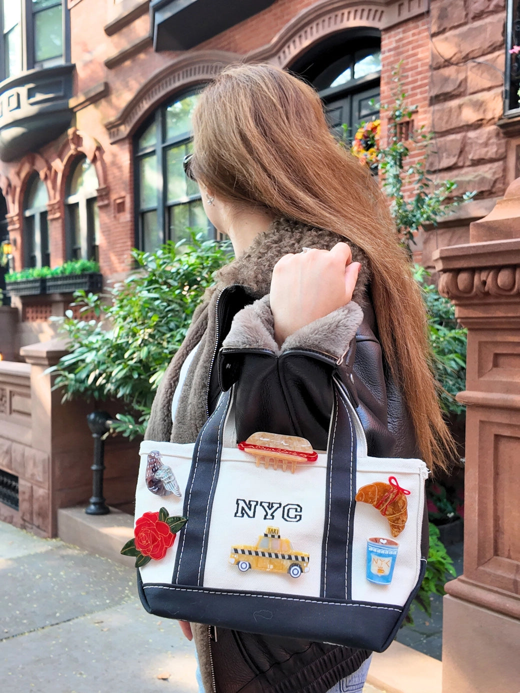 Hand-Painted Pigeon Brooch Pin