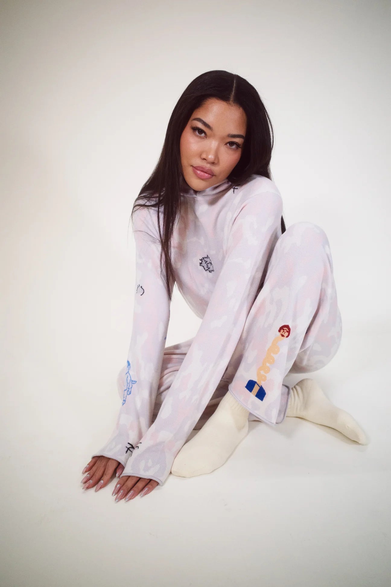 Sage Coin Camo Trackies - ONFEMME By Lindsey's Kloset