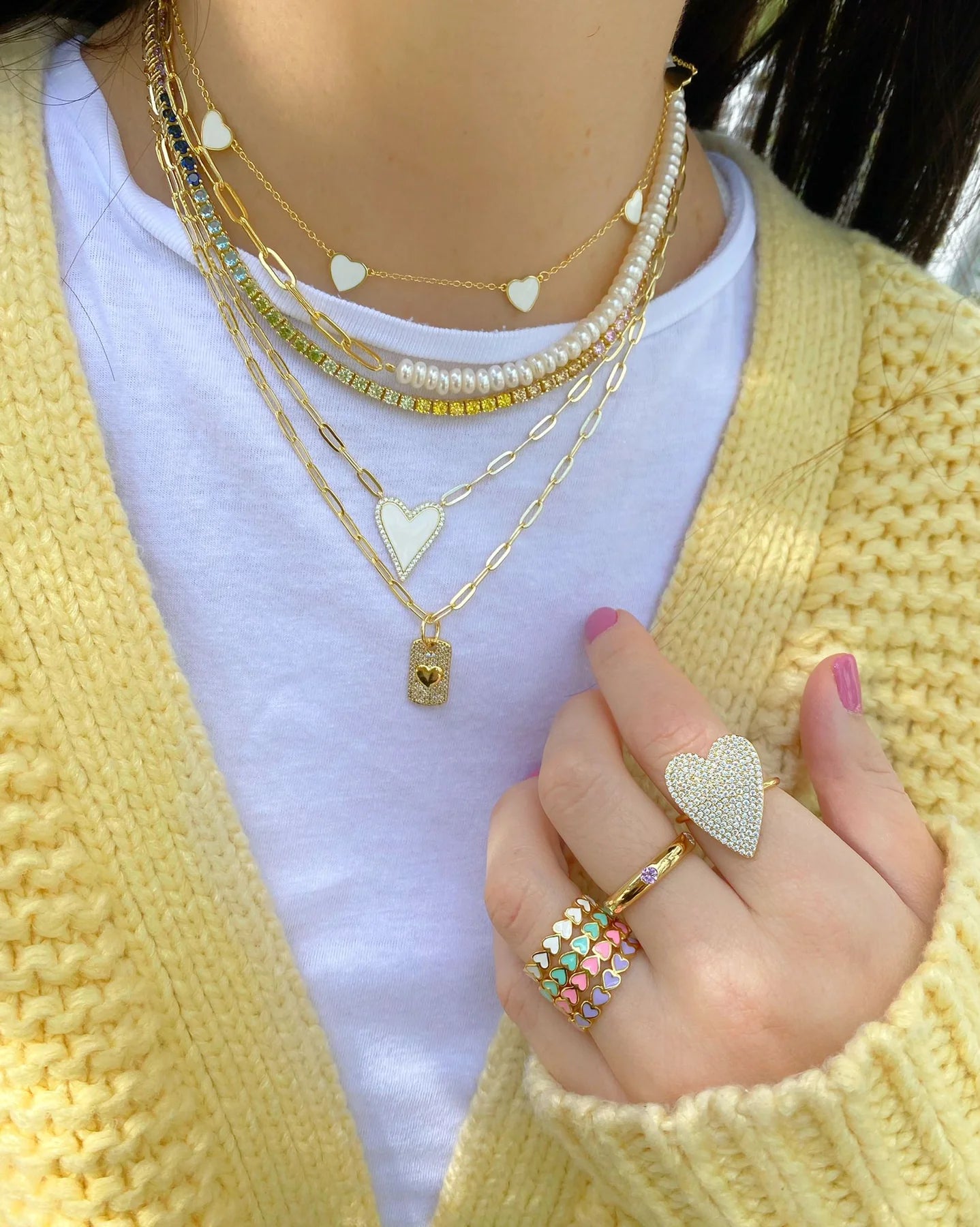 Half Paperclip Pearl Choker - ONFEMME By Lindsey's Kloset