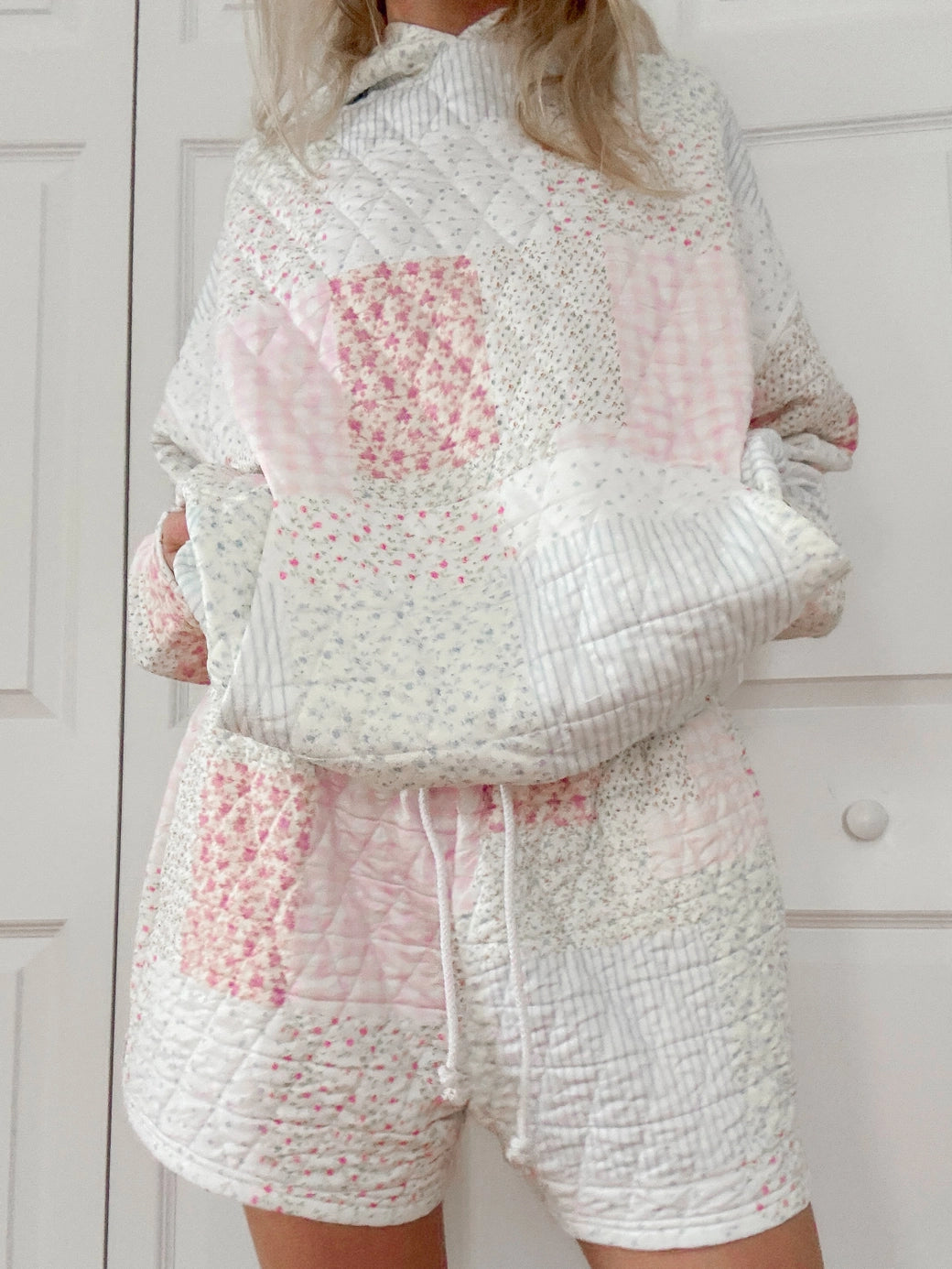 Quilted Pastel Lounge Shorts - ONFEMME By Lindsey's Kloset