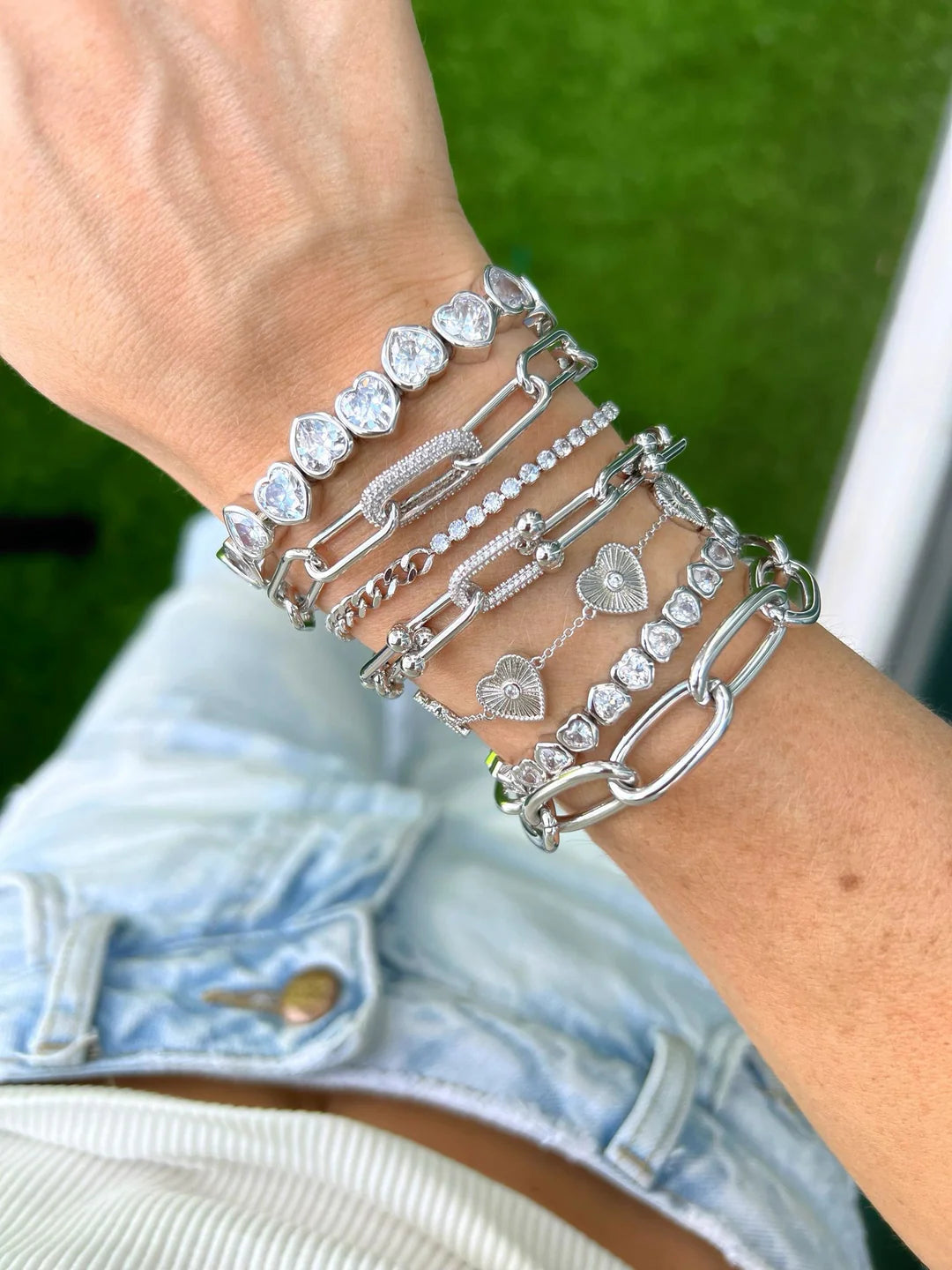 U-Link Pave Bracelet - ONFEMME By Lindsey's Kloset