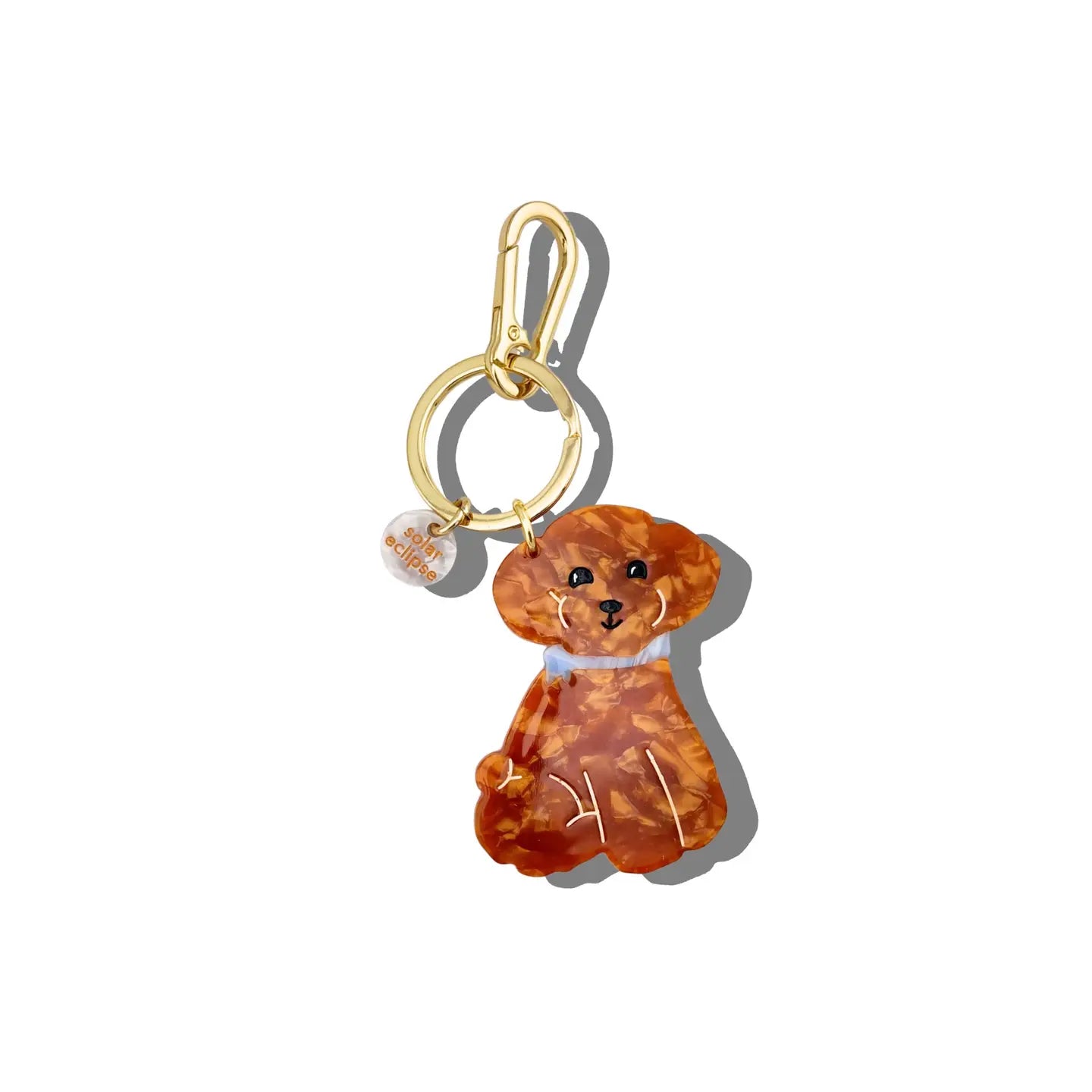 Hand-Painted Doodle Puppy Bag Charm + Keychain - ONFEMME By Lindsey's Kloset