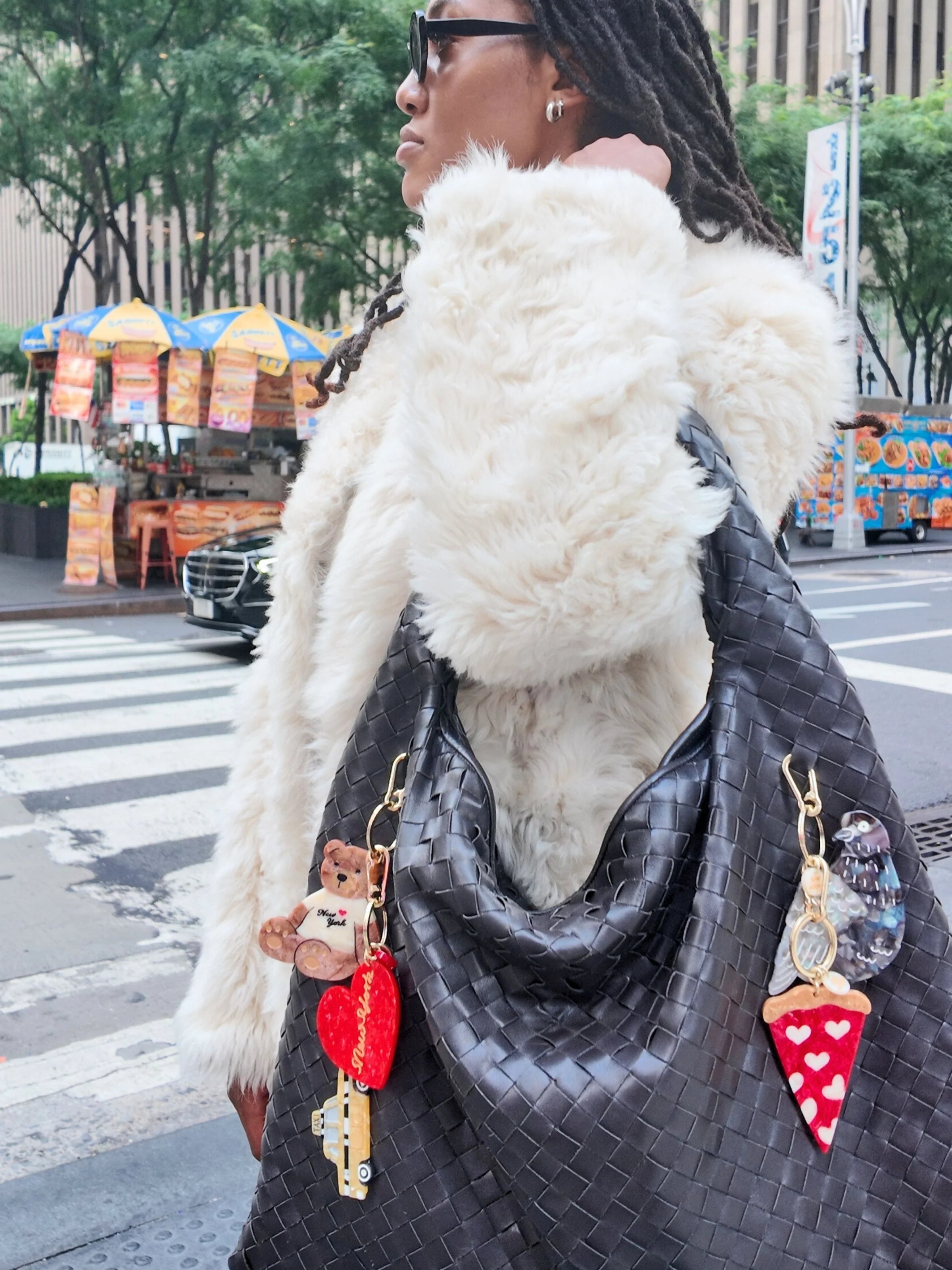 Taxicab Bag Charm + Keychain - ONFEMME By Lindsey's Kloset