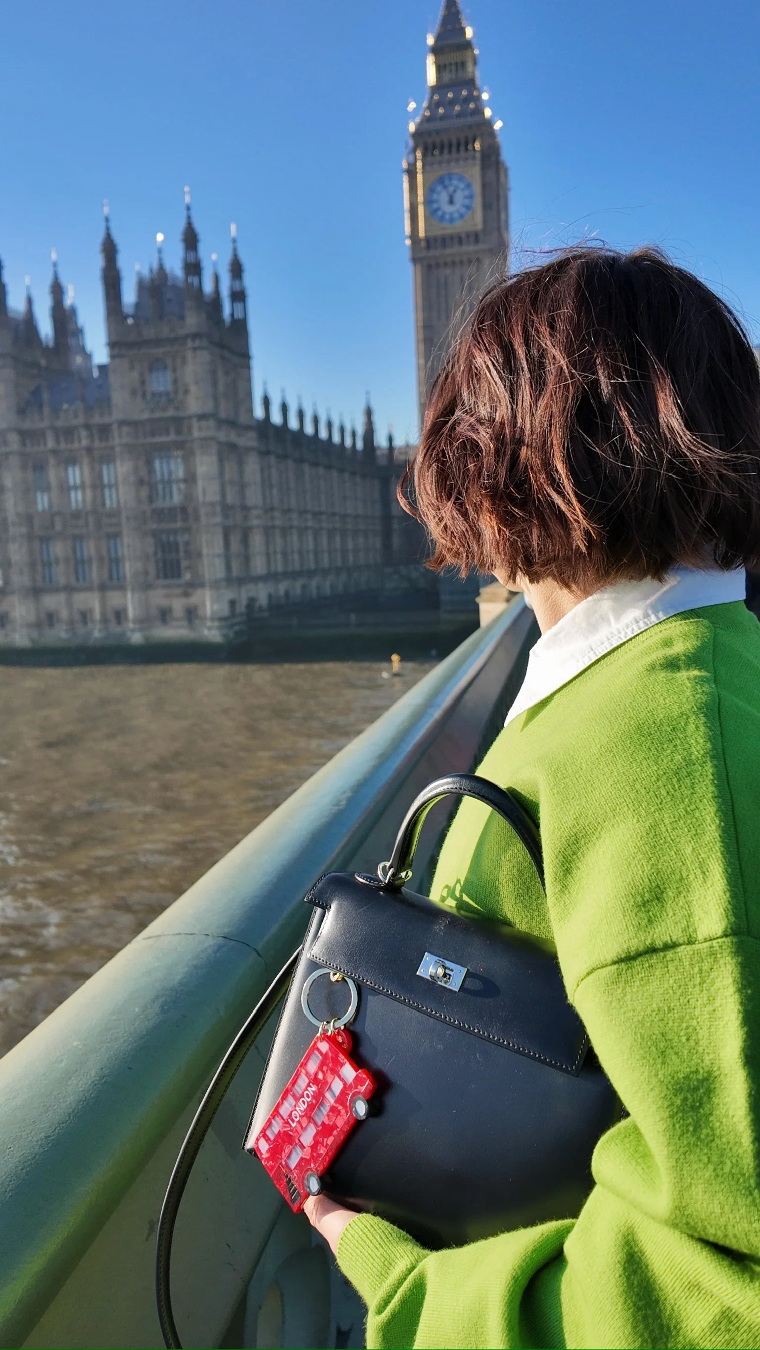 London Bus Bag Charm + Keychain