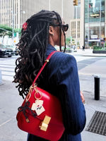 Hand-Painted New York T-Shirt Bag Charm + Keychain