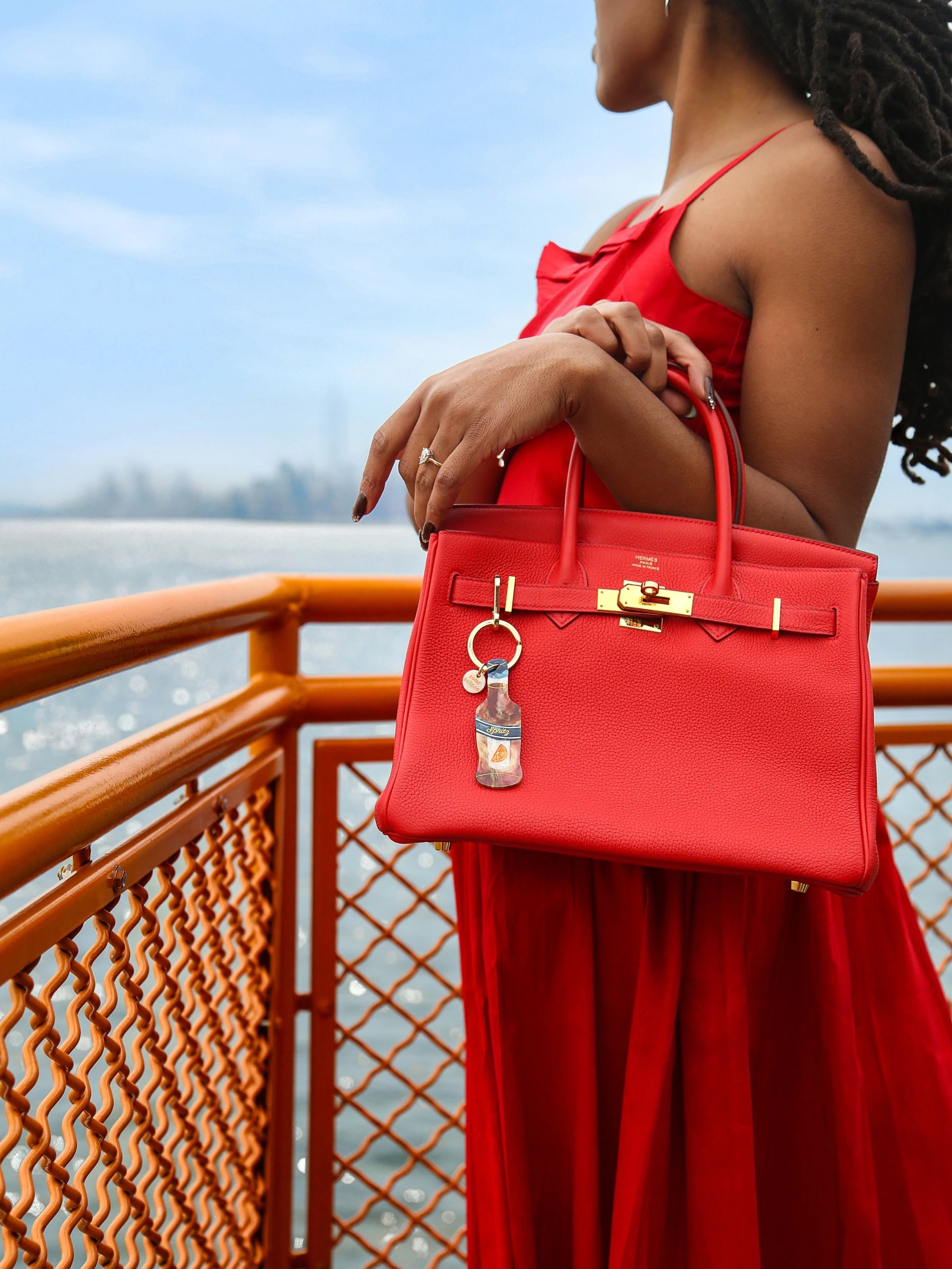 Citrus Spritz Bag Charm + Keychain - ONFEMME By Lindsey's Kloset