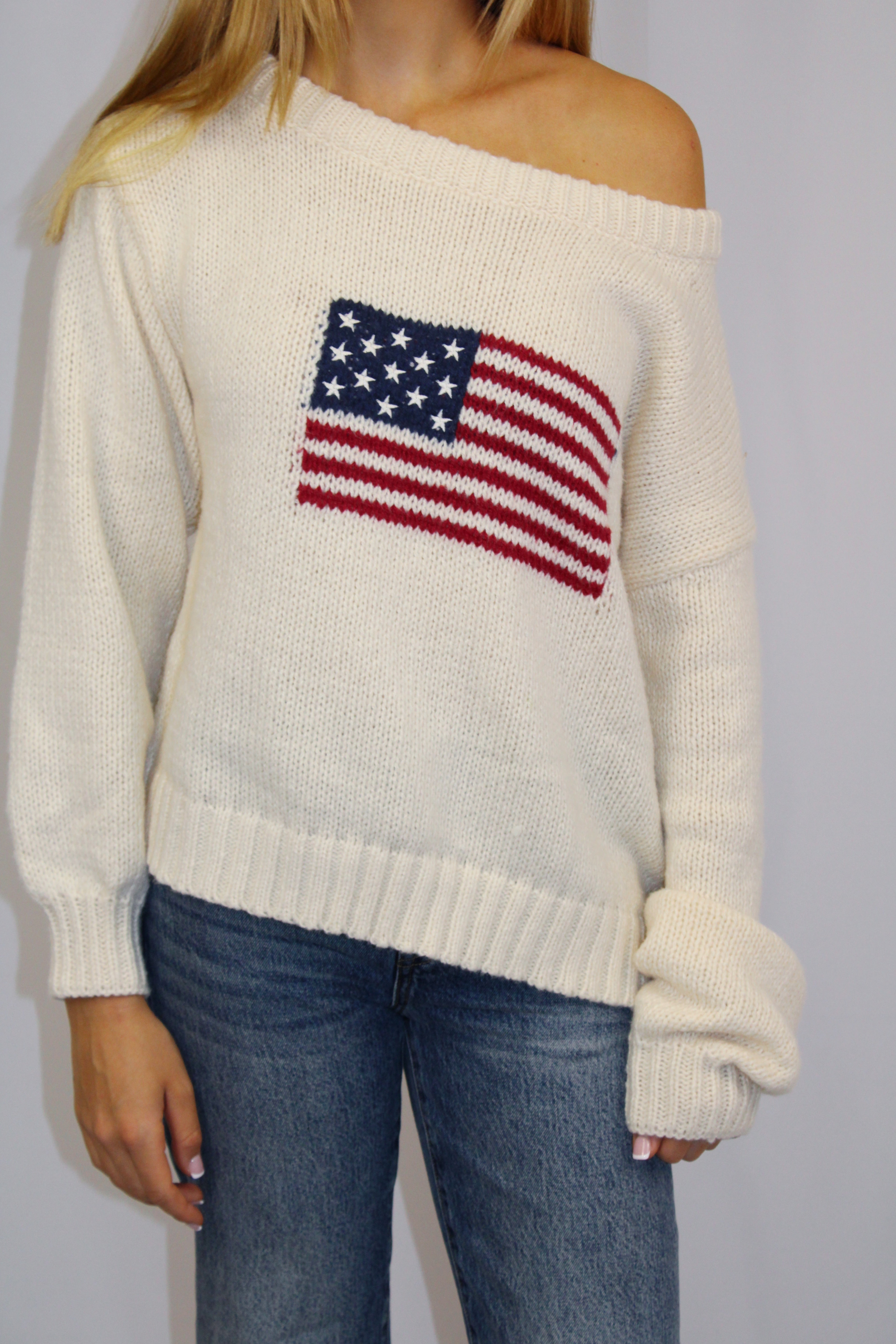 American Dream Sweater - ONFEMME By Lindsey's Kloset