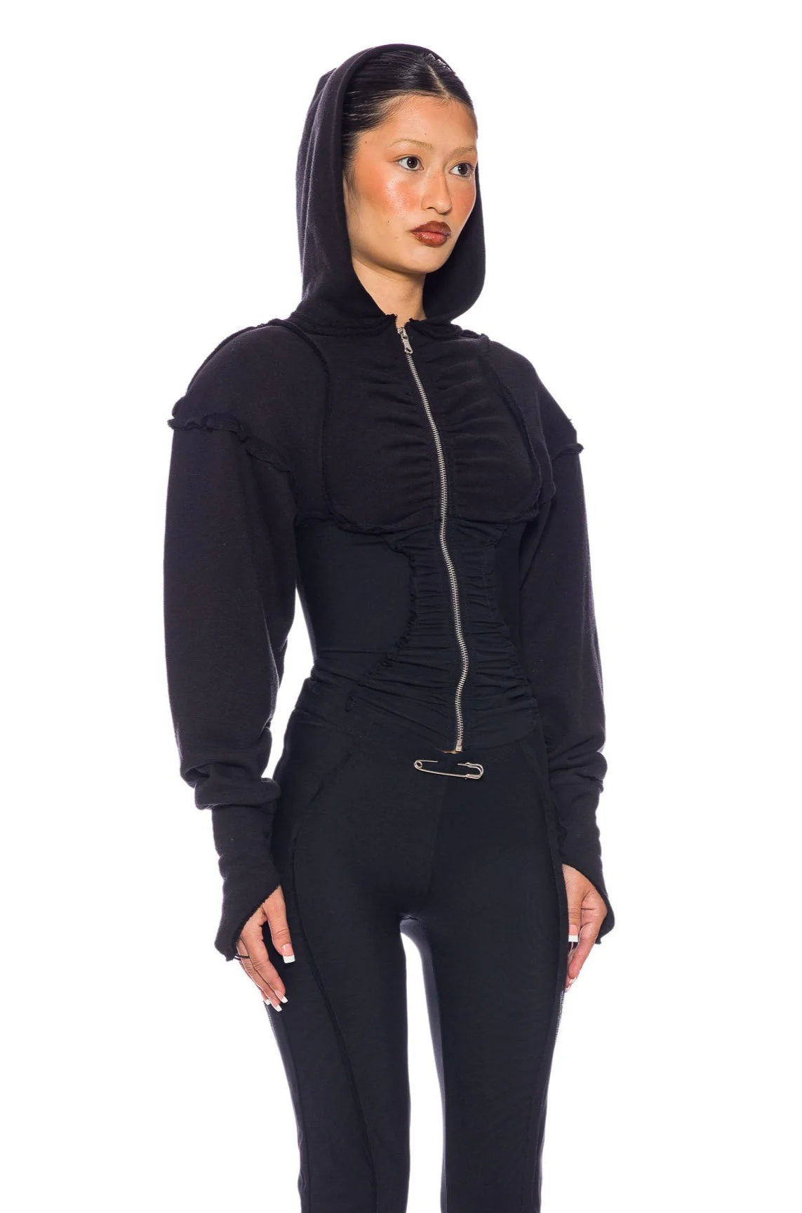 Open Seam Zip Hoodie - ONFEMME By Lindsey's Kloset