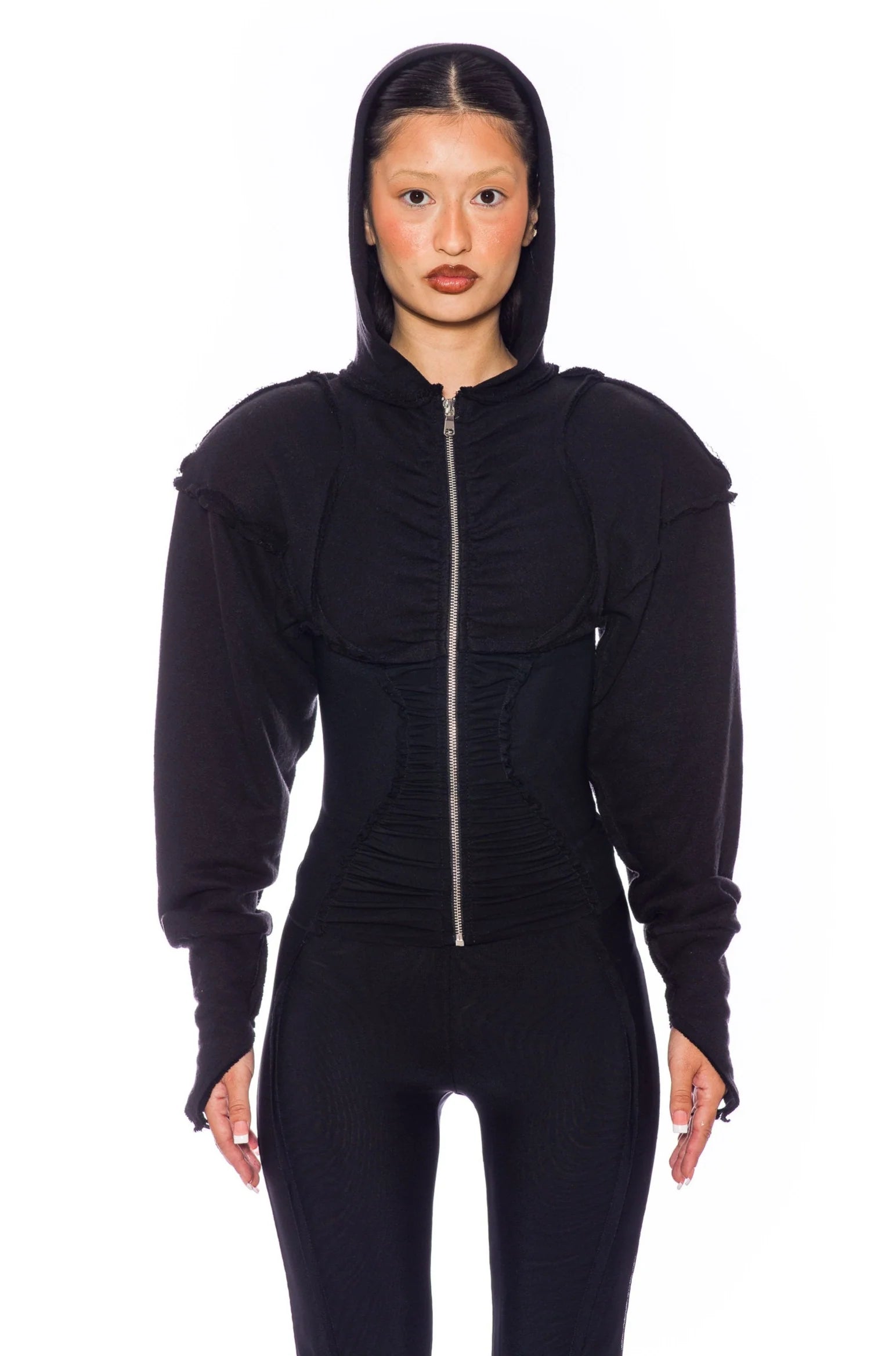 Open Seam Zip Hoodie - ONFEMME By Lindsey's Kloset