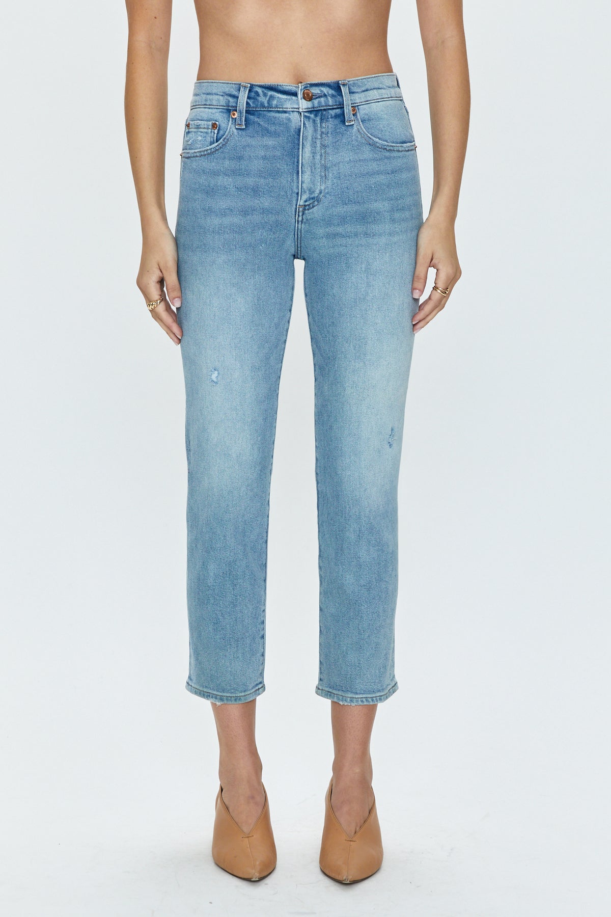 MONROE CROP HIGH RISE CIGARETTE CROP - NOTTING HILL VINTAGE - ONFEMME By Lindsey's Kloset