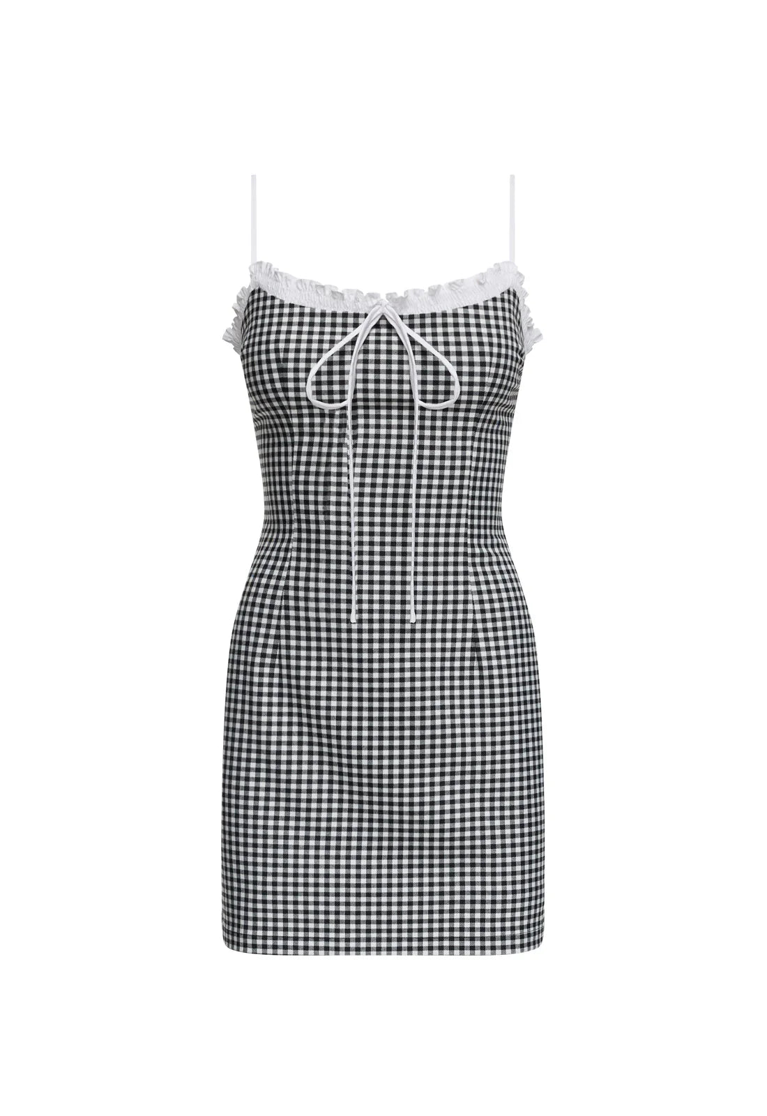 Bardot Gingham Mini Dress - ONFEMME By Lindsey's Kloset