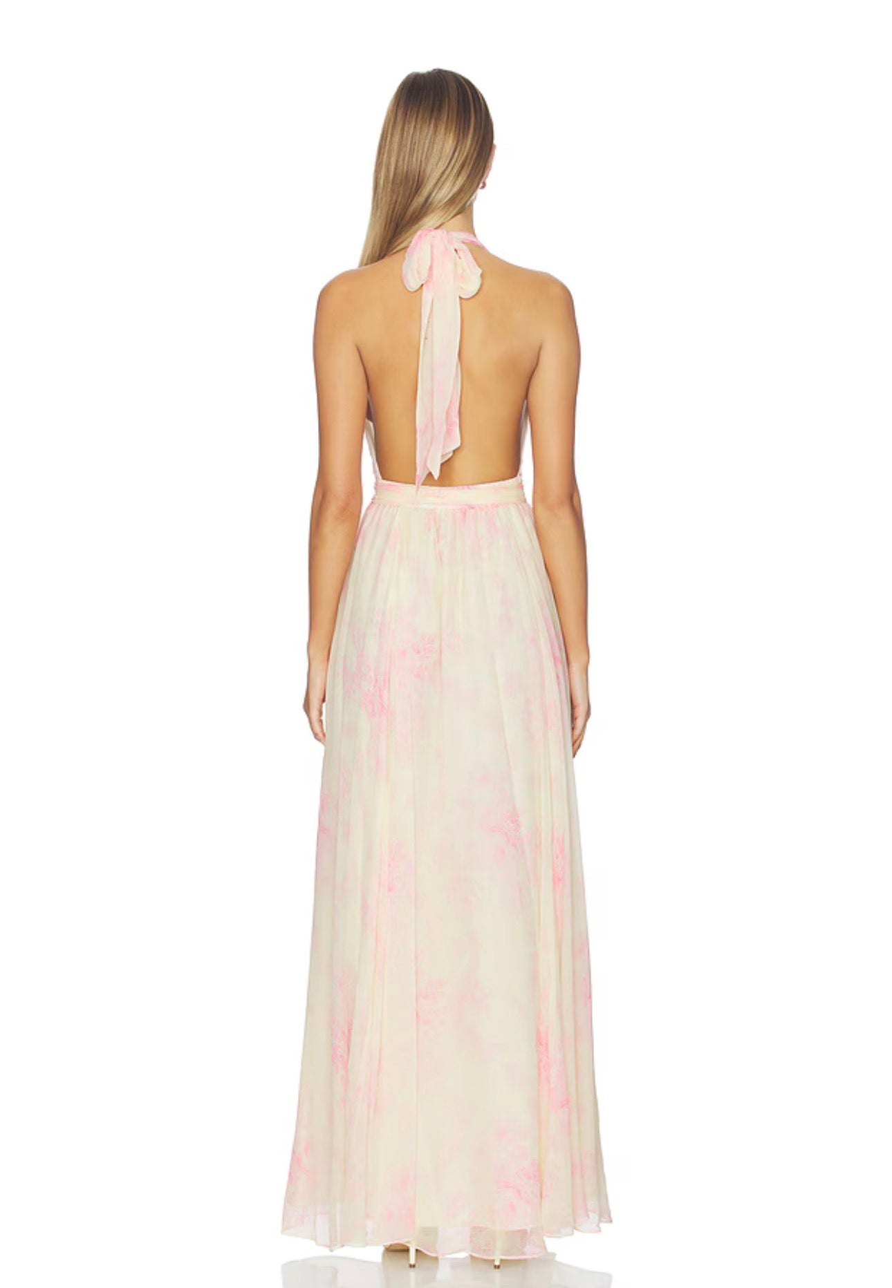 Lilah Floral Silk Maxi Dress