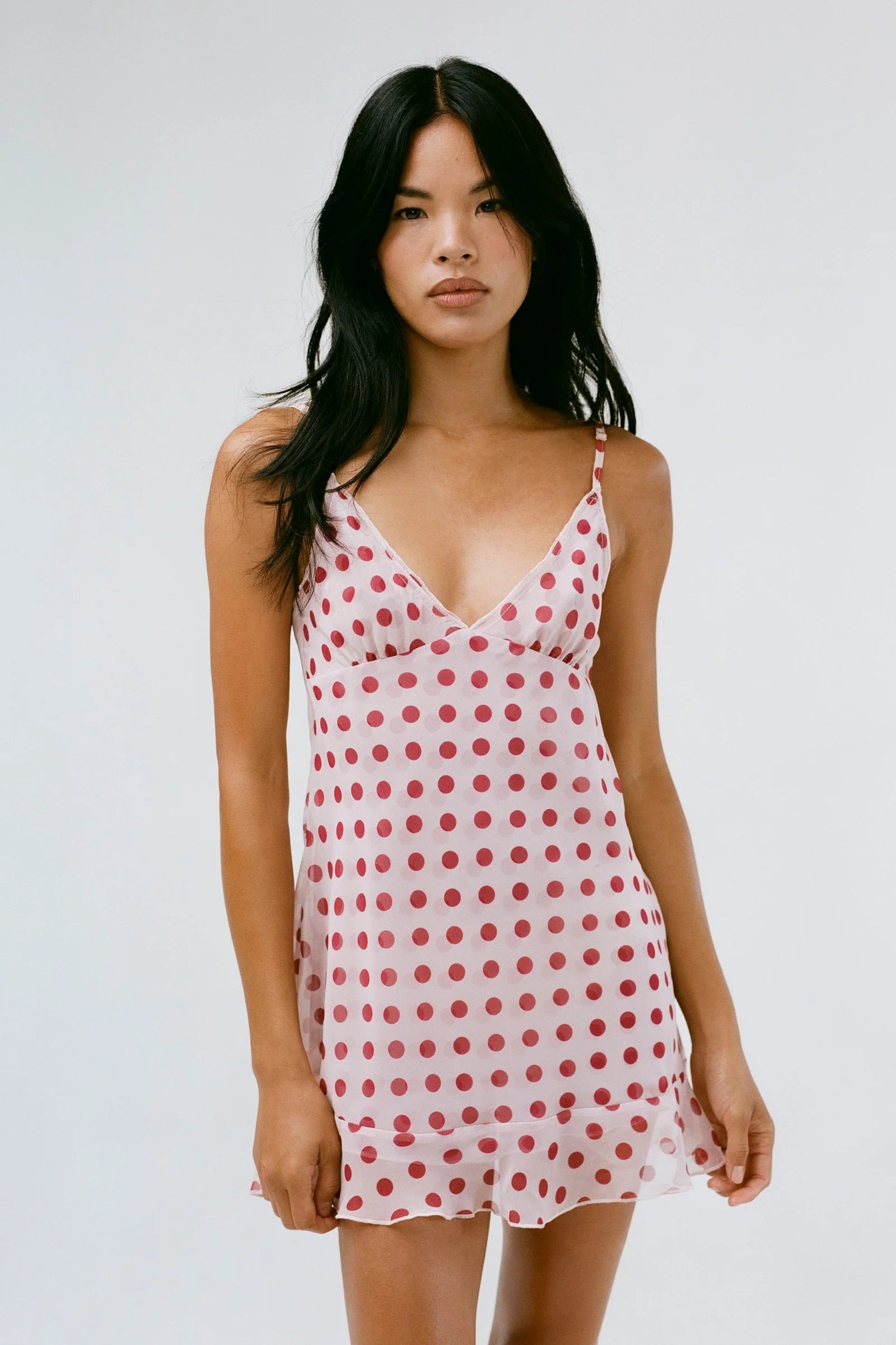 The Butterfly Dress in Red Dot - ONFEMME By Lindsey's Kloset