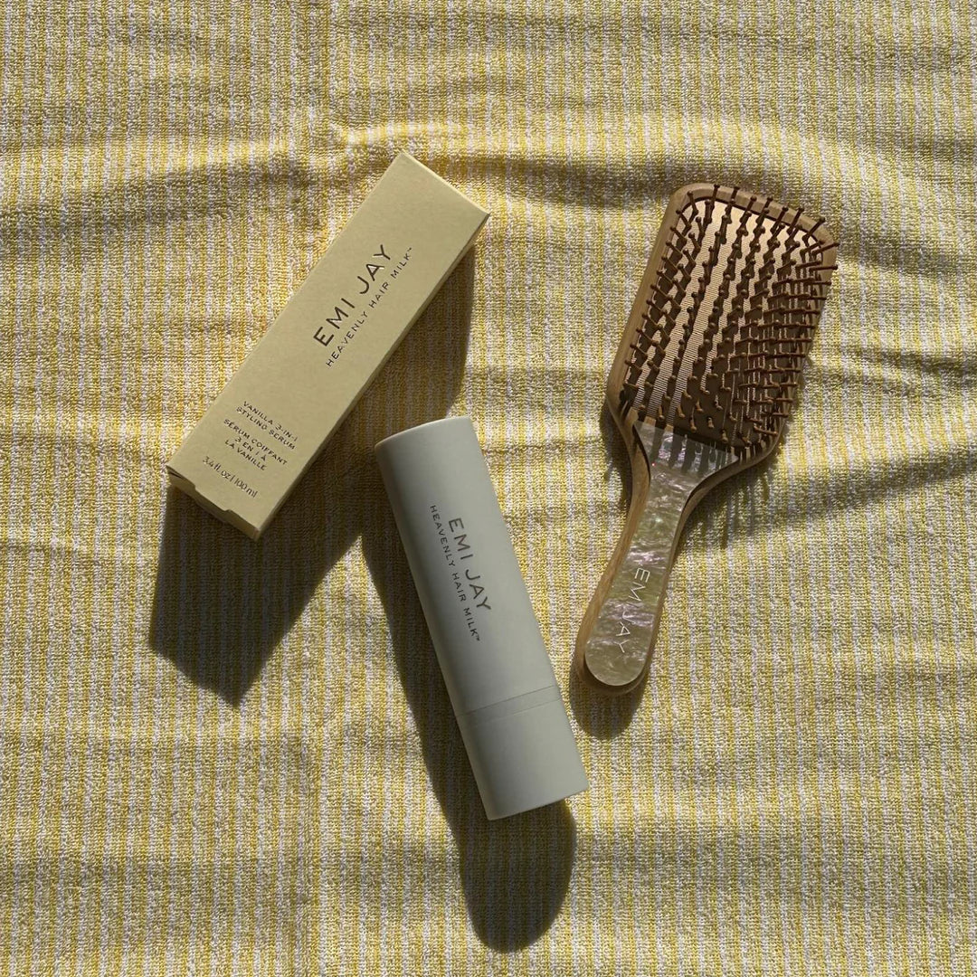 Bamboo Paddle Brush in Lemon Sugar - ONFEMME By Lindsey's Kloset