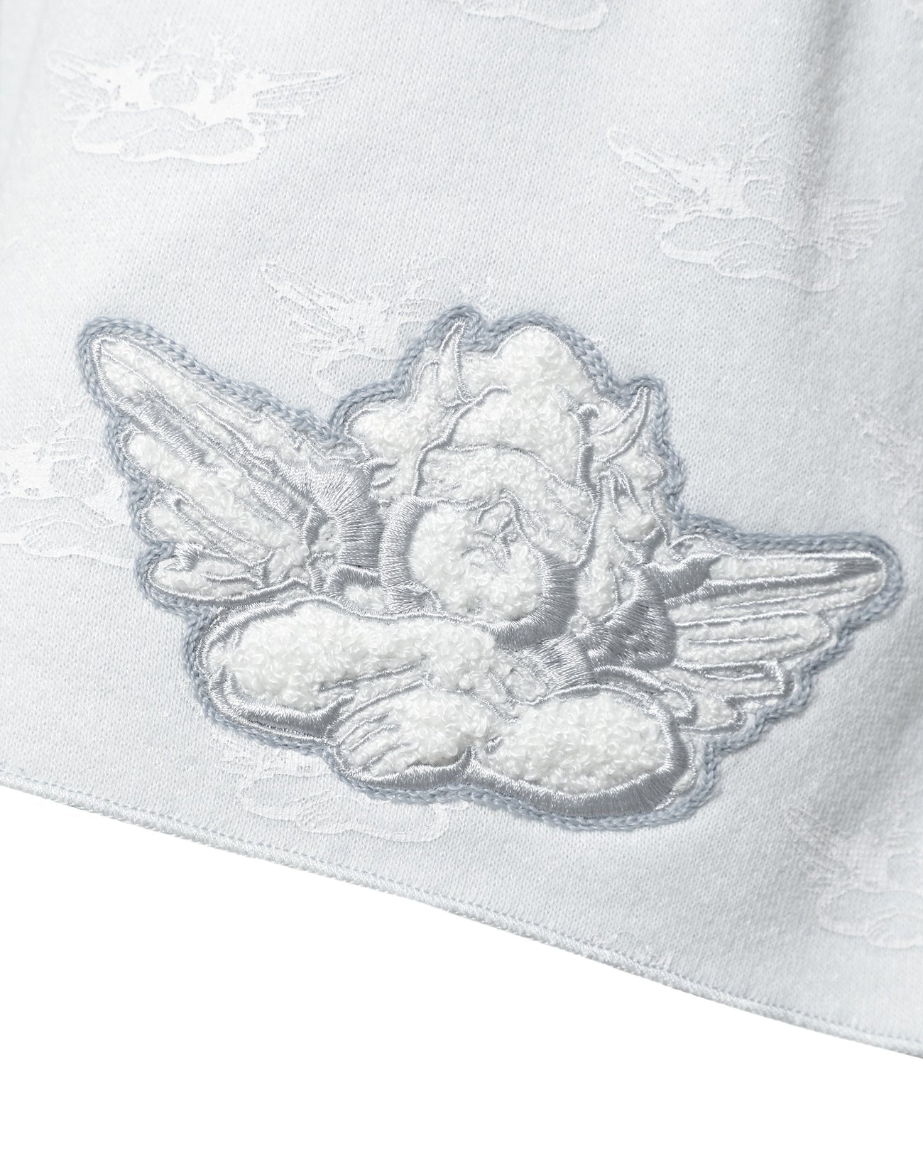 Icy Blue Logo Kimmy Short - ONFEMME By Lindsey's Kloset