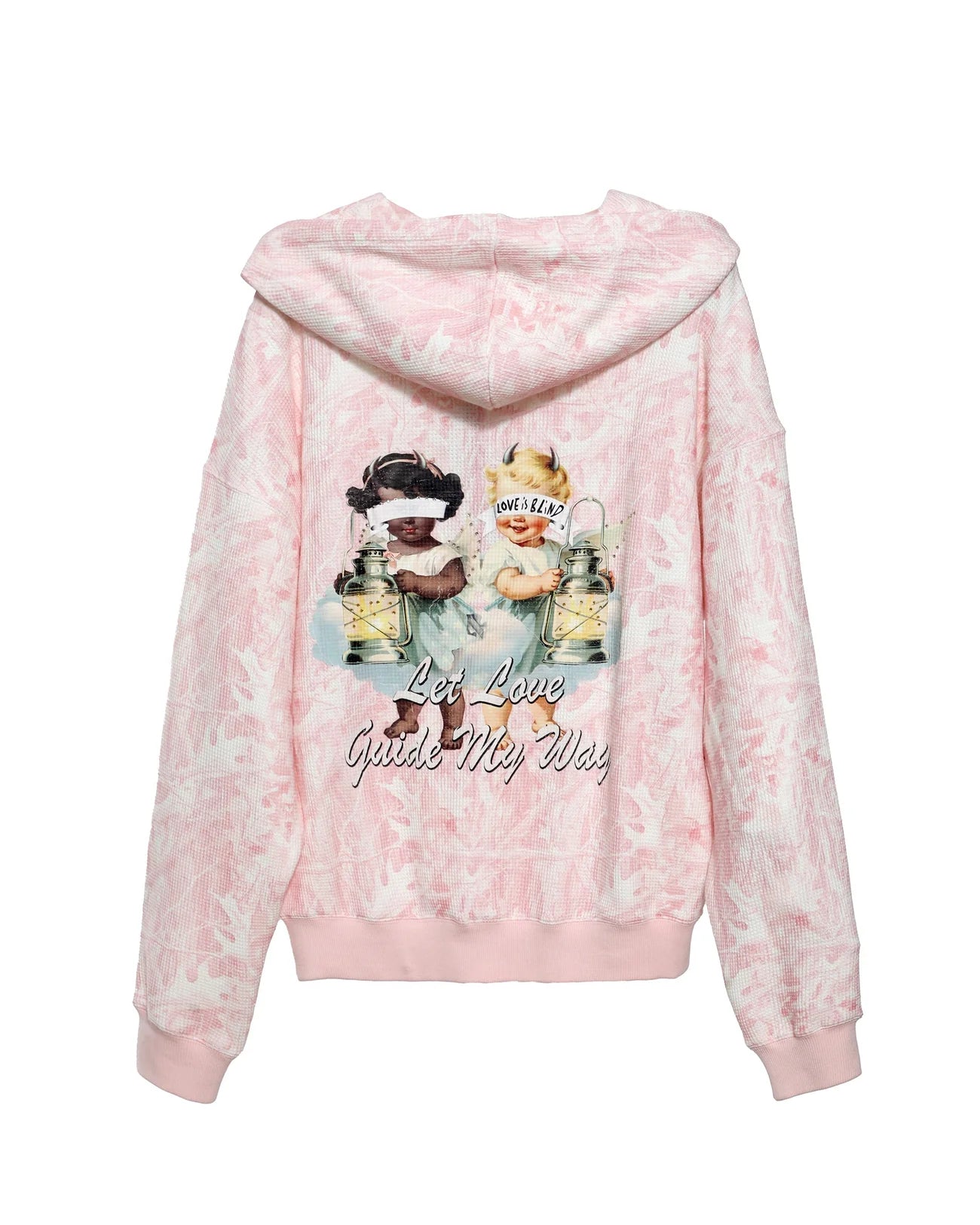 Let Love Guide My Way Rhinestone Racer Hoodie