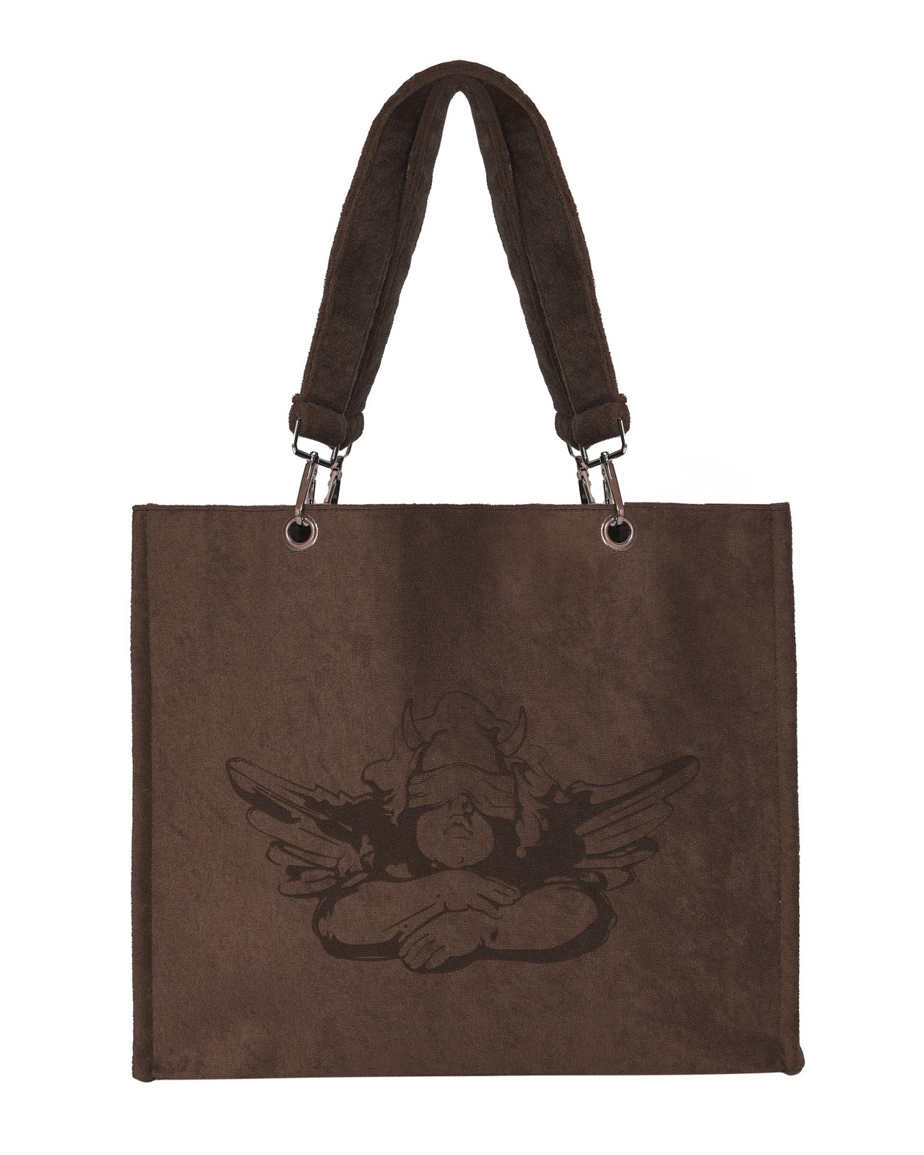 Chocolate Rose Terry Tote - ONFEMME By Lindsey's Kloset