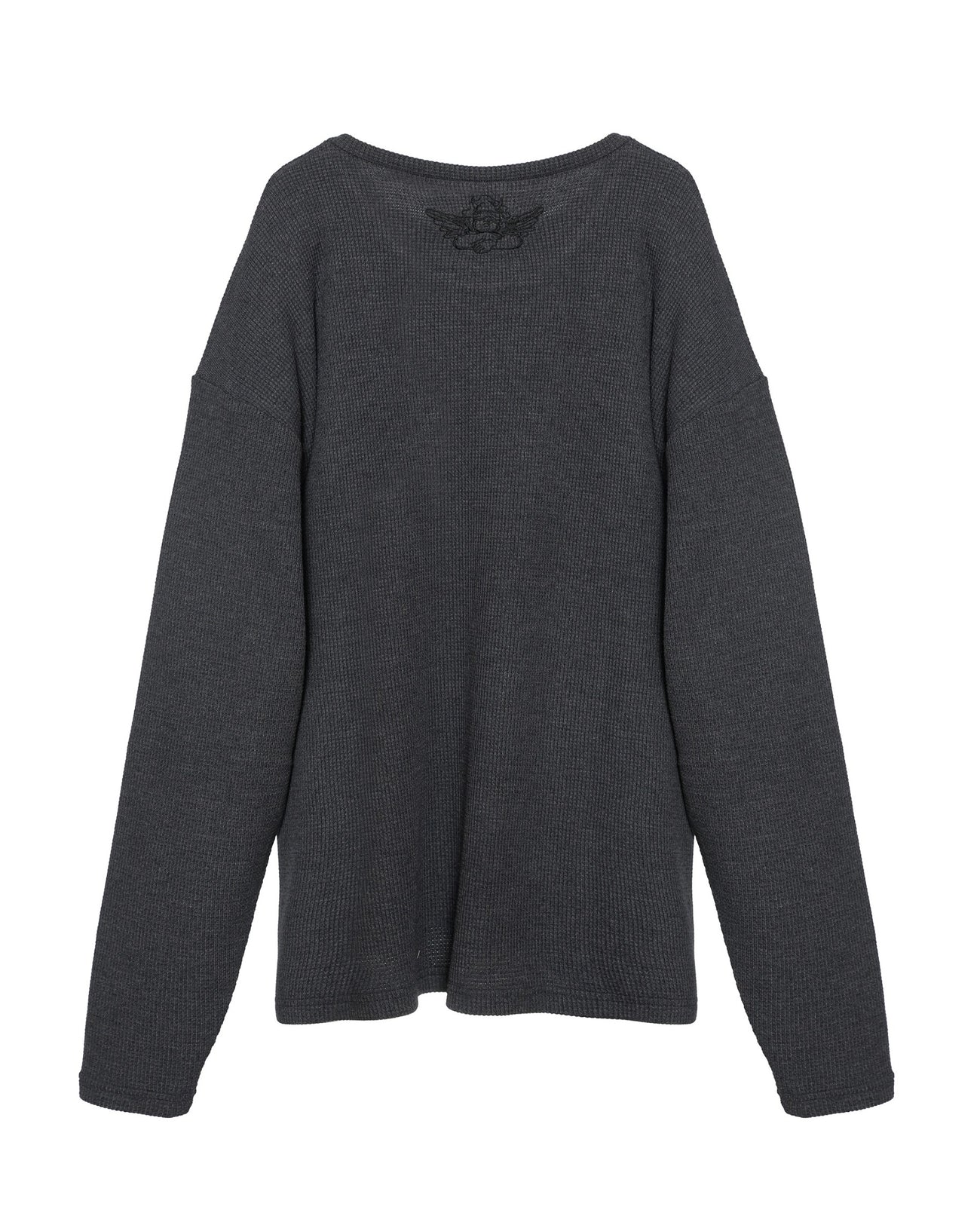 Charcoal Grey Caitlyn Coded Thermal Longsleeve - ONFEMME By Lindsey's Kloset