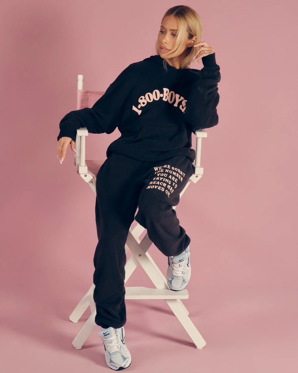 Black 1-800 Boys Lie Mac Slim Pant