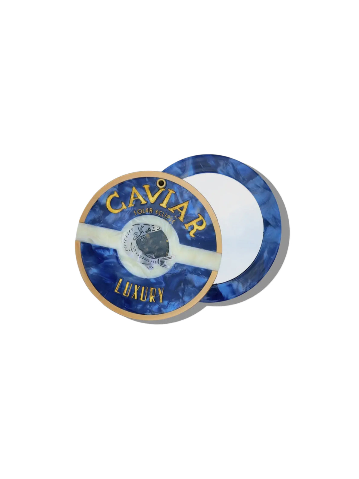 Hand-Painted Caviar Compact Mirror - ONFEMME By Lindsey's Kloset