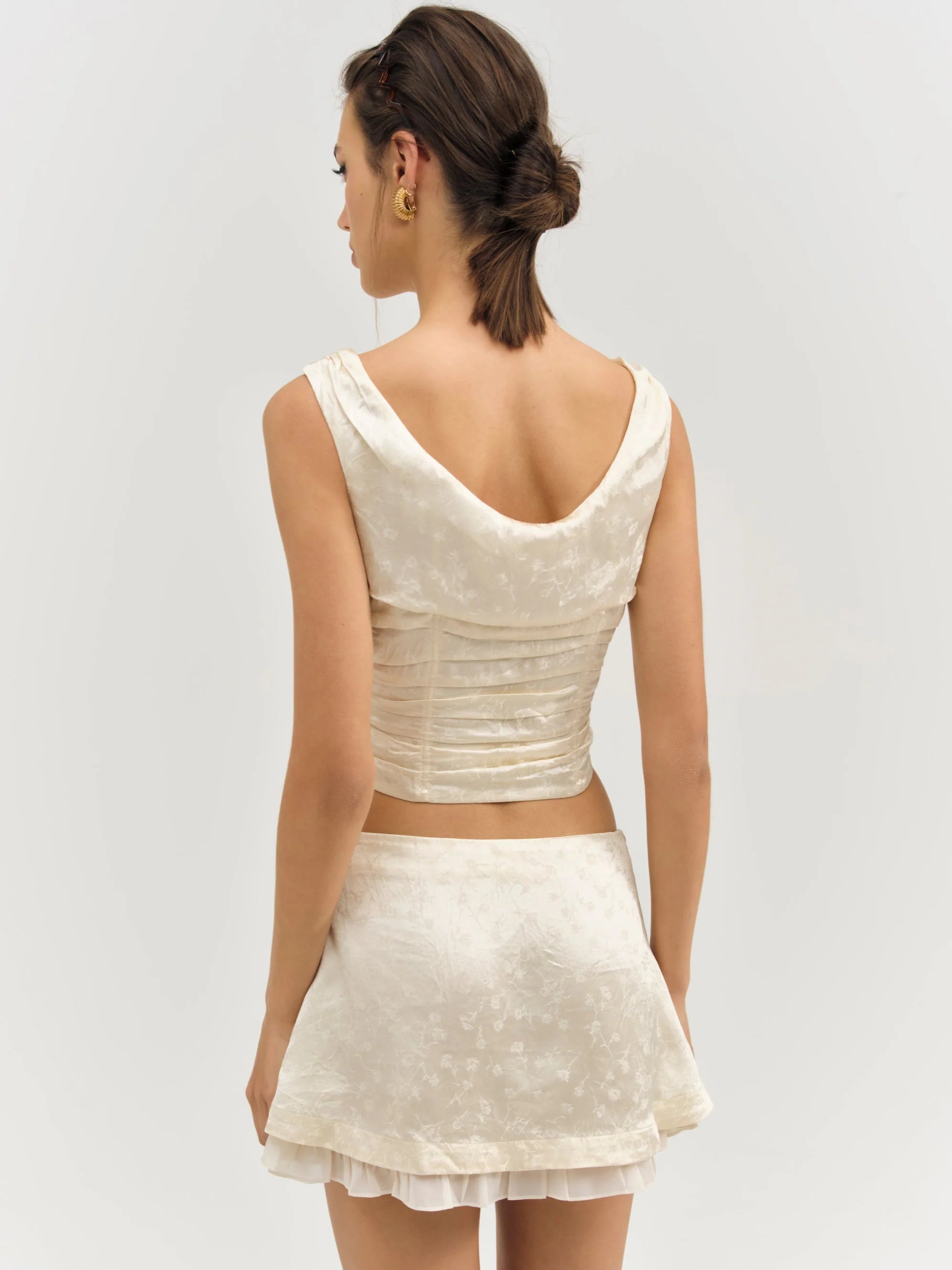 Carla Jacquard Corset Top - ONFEMME By Lindsey's Kloset