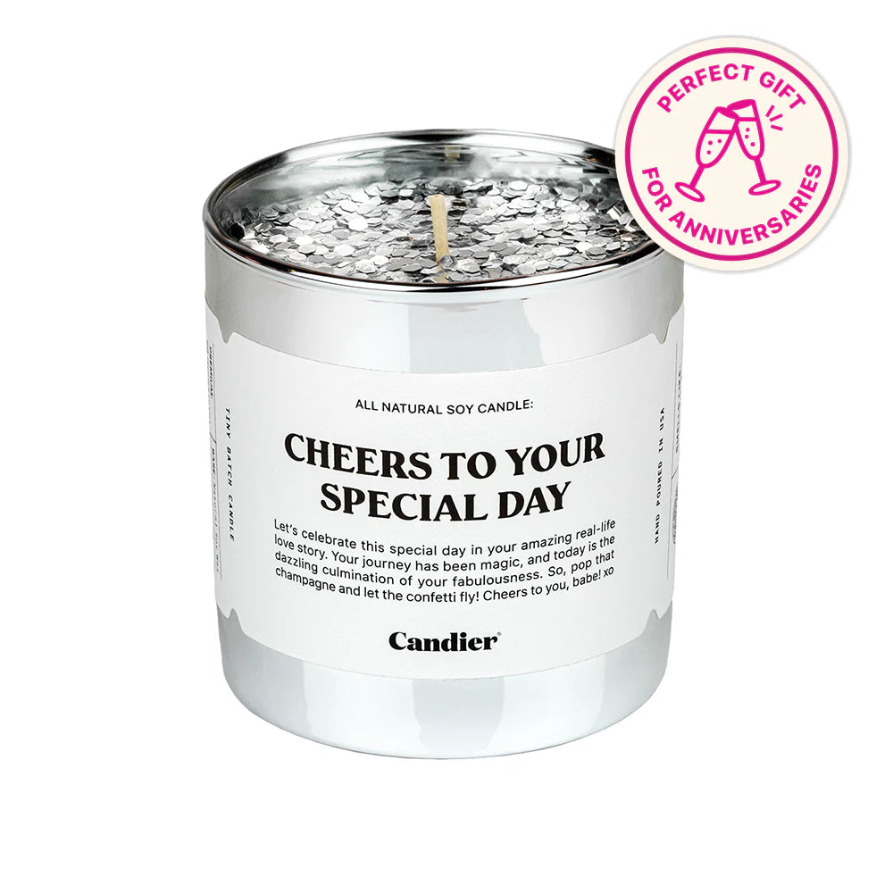 Cheers To Your Special Day Candle - ONFEMME By Lindsey's Kloset