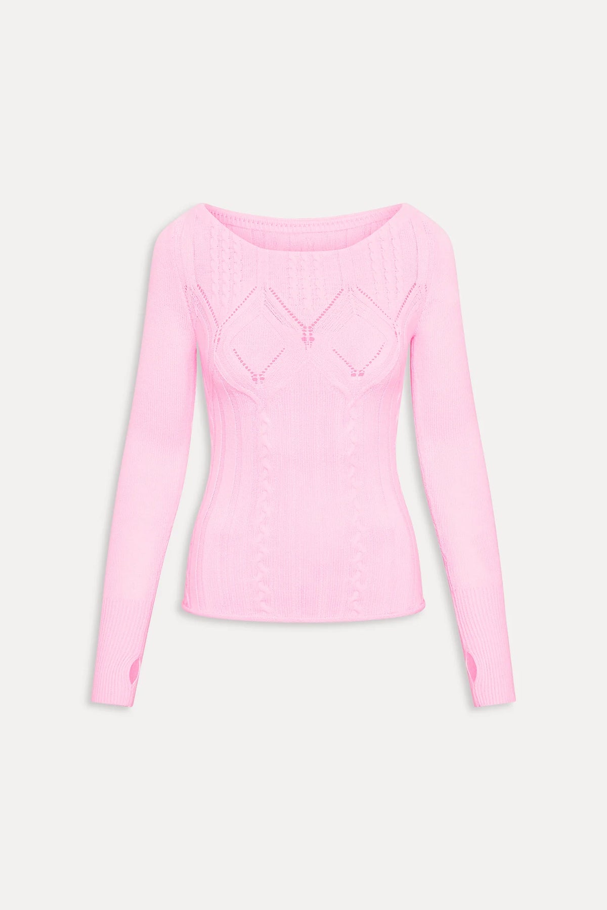 Cyprus Cloud Cable Knit Top