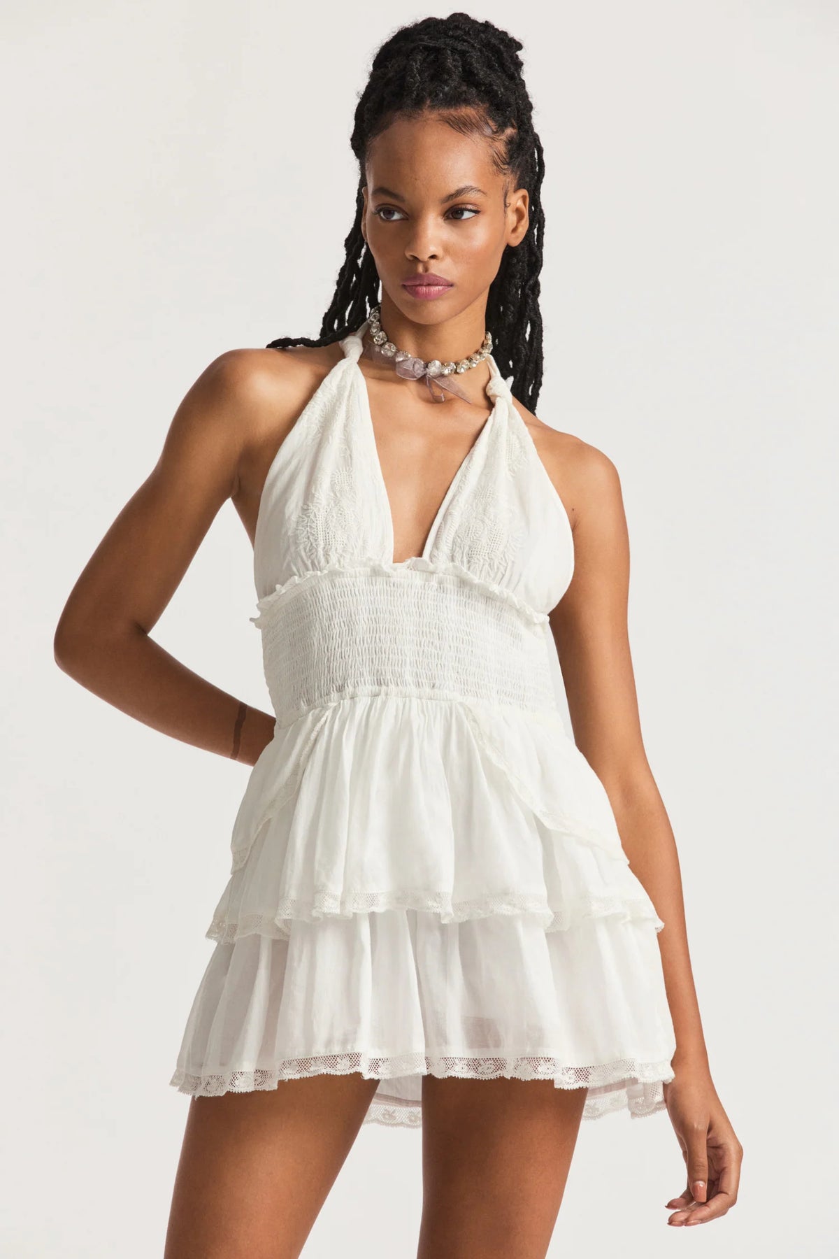 Deanna Halter Mini Dress - ONFEMME By Lindsey's Kloset