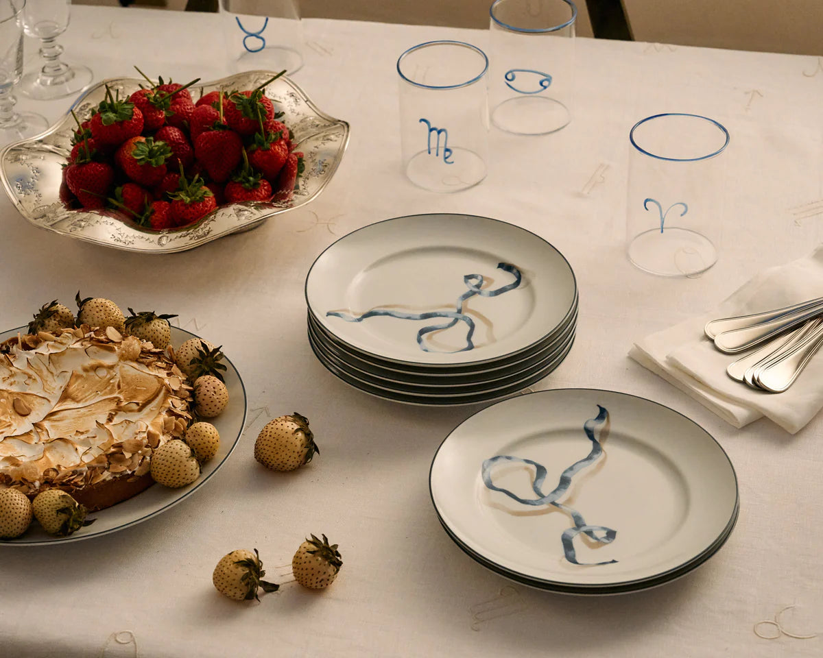 Ribbon Dessert Plates - ONFEMME By Lindsey's Kloset