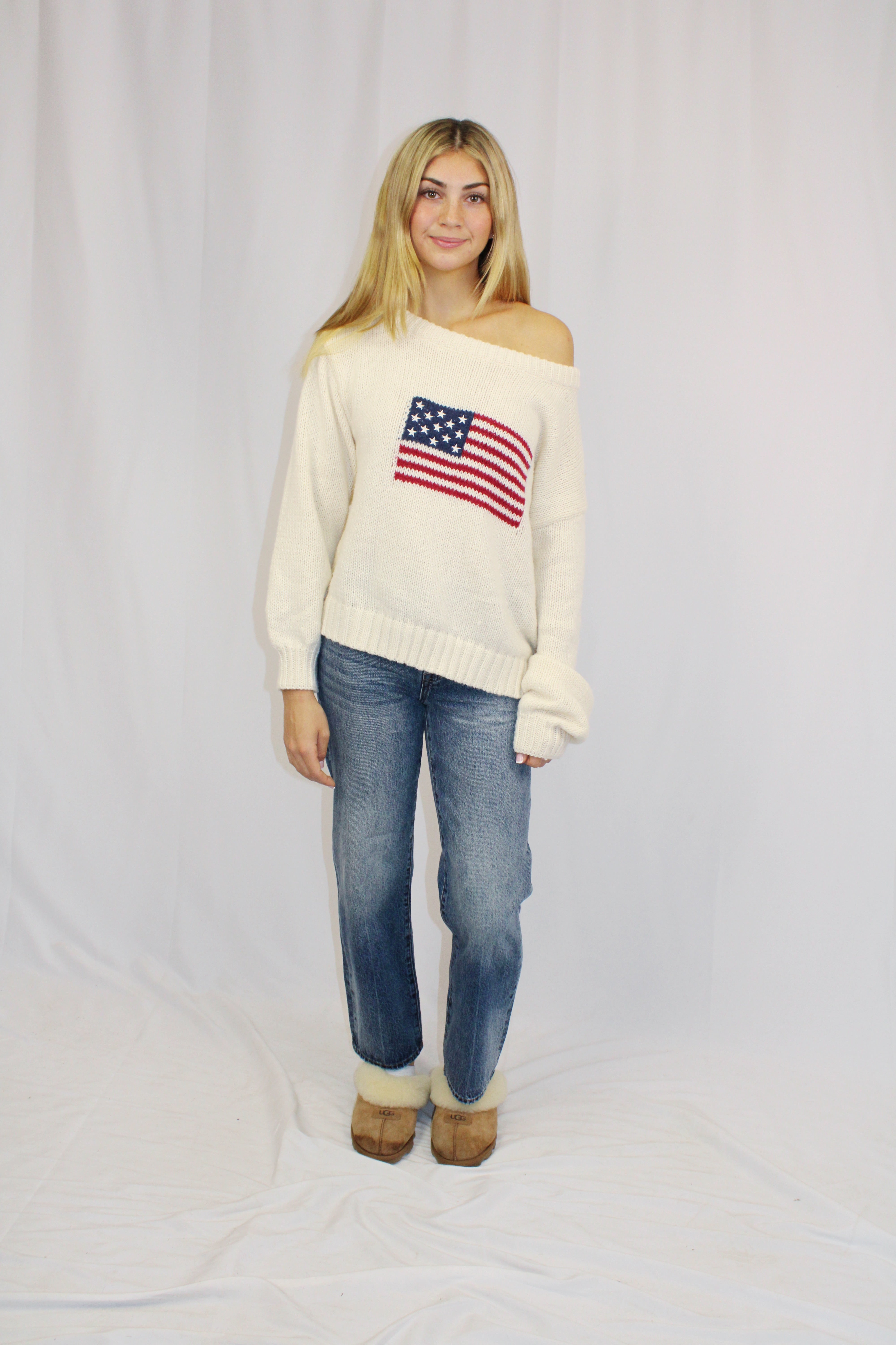 American Dream Sweater - ONFEMME By Lindsey's Kloset