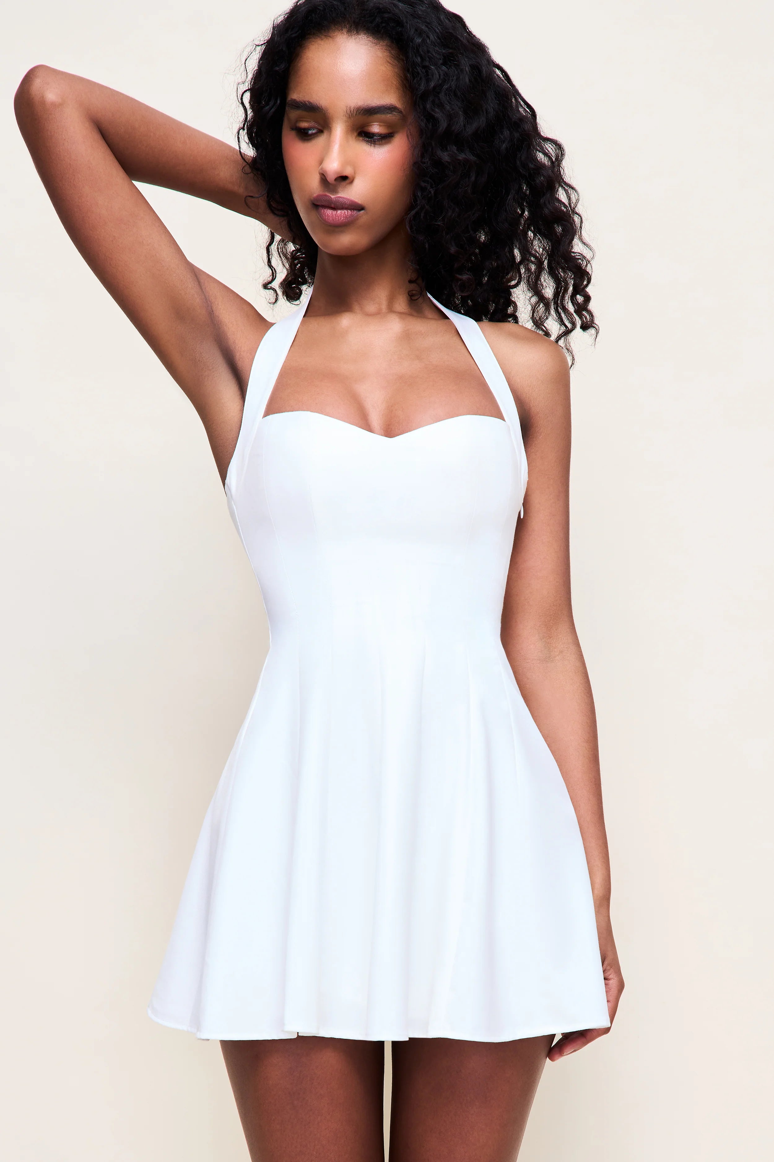 Juliette Twill Halter Dress - ONFEMME By Lindsey's Kloset