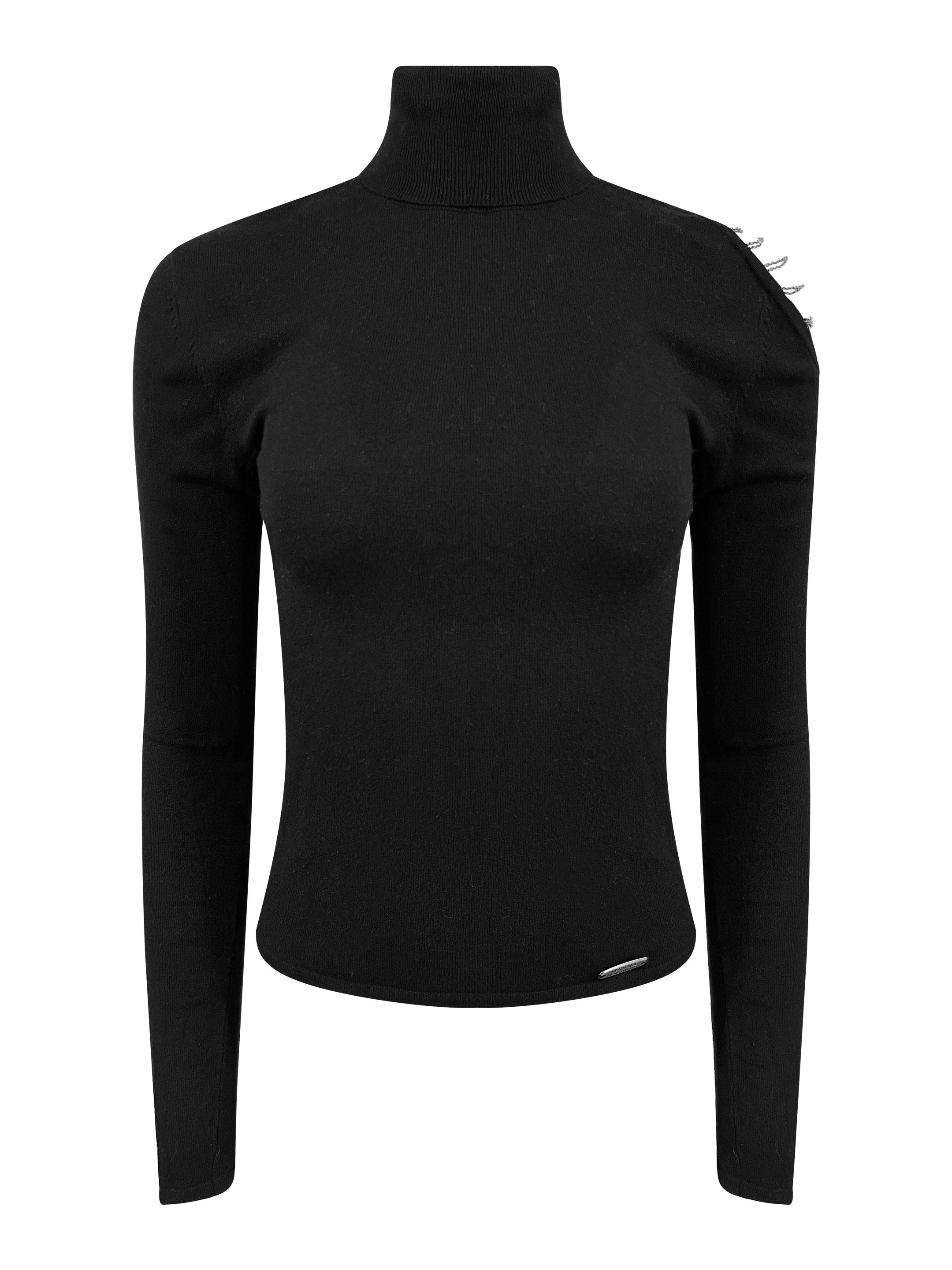 1990's Versace Turtleneck Sweater - ONFEMME By Lindsey's Kloset